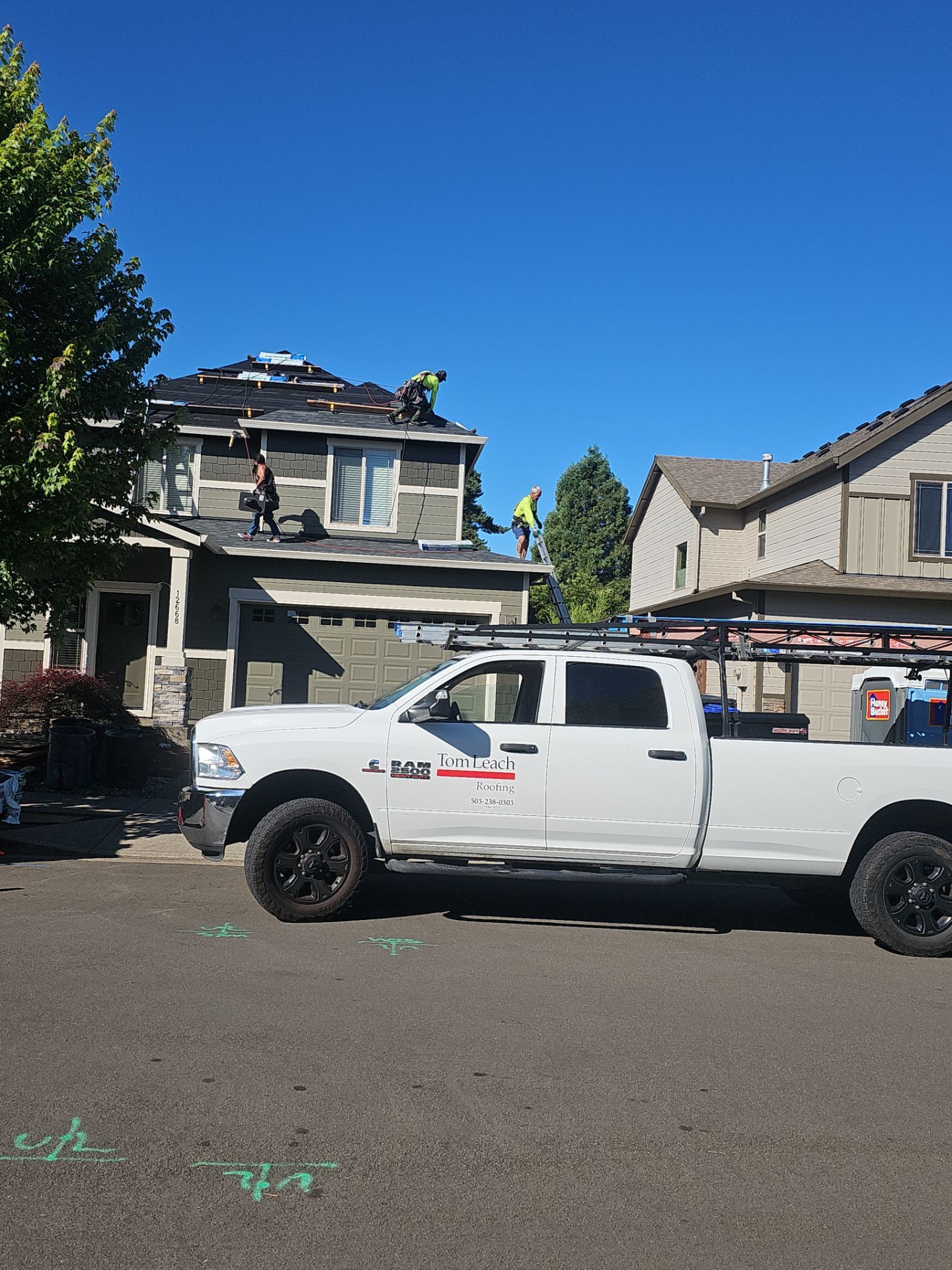Project in Oregon City by Tom Leach Roofing