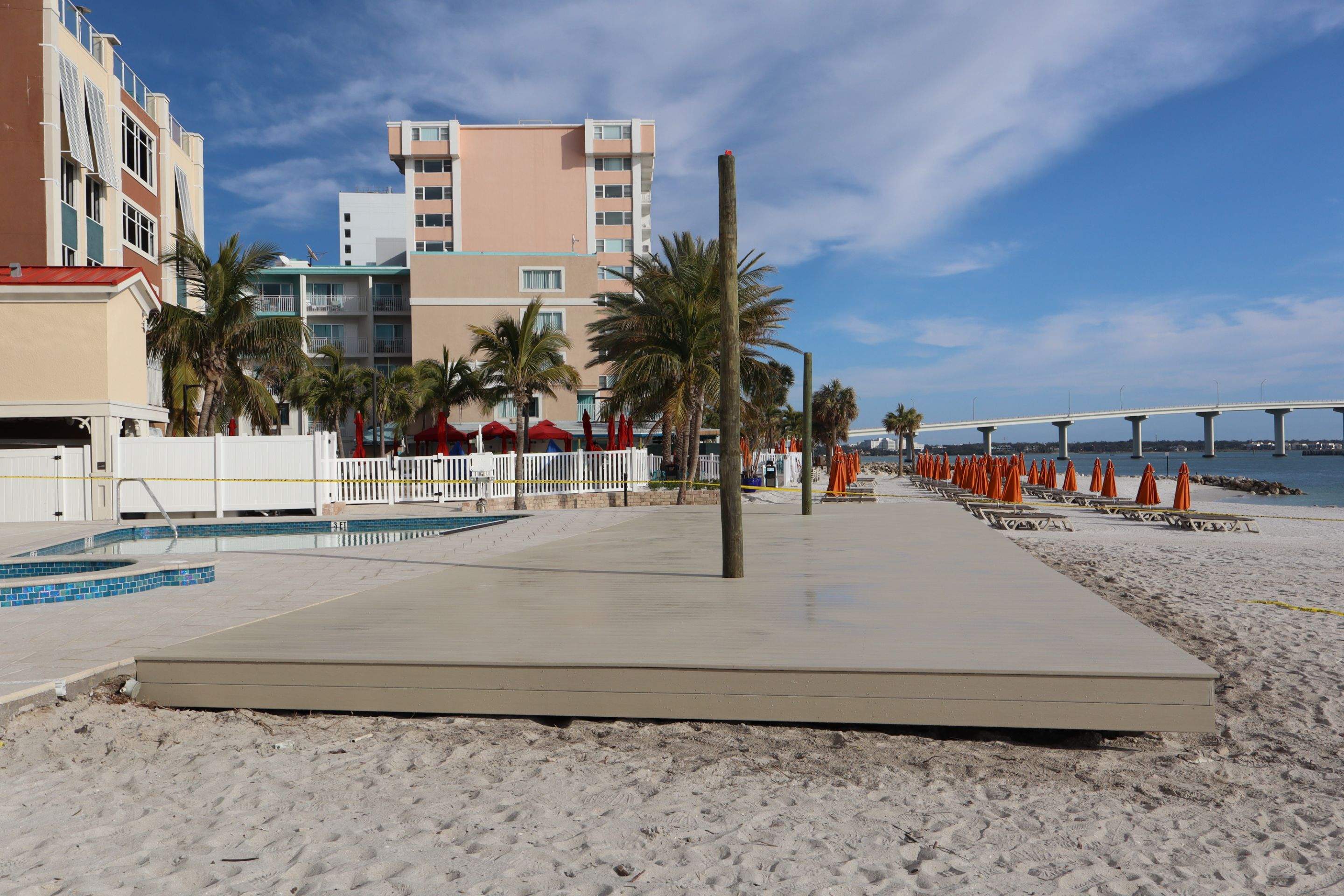 GulfView Hotel Deck Replacement – Clearwater, Florida by Orlando pergolas 