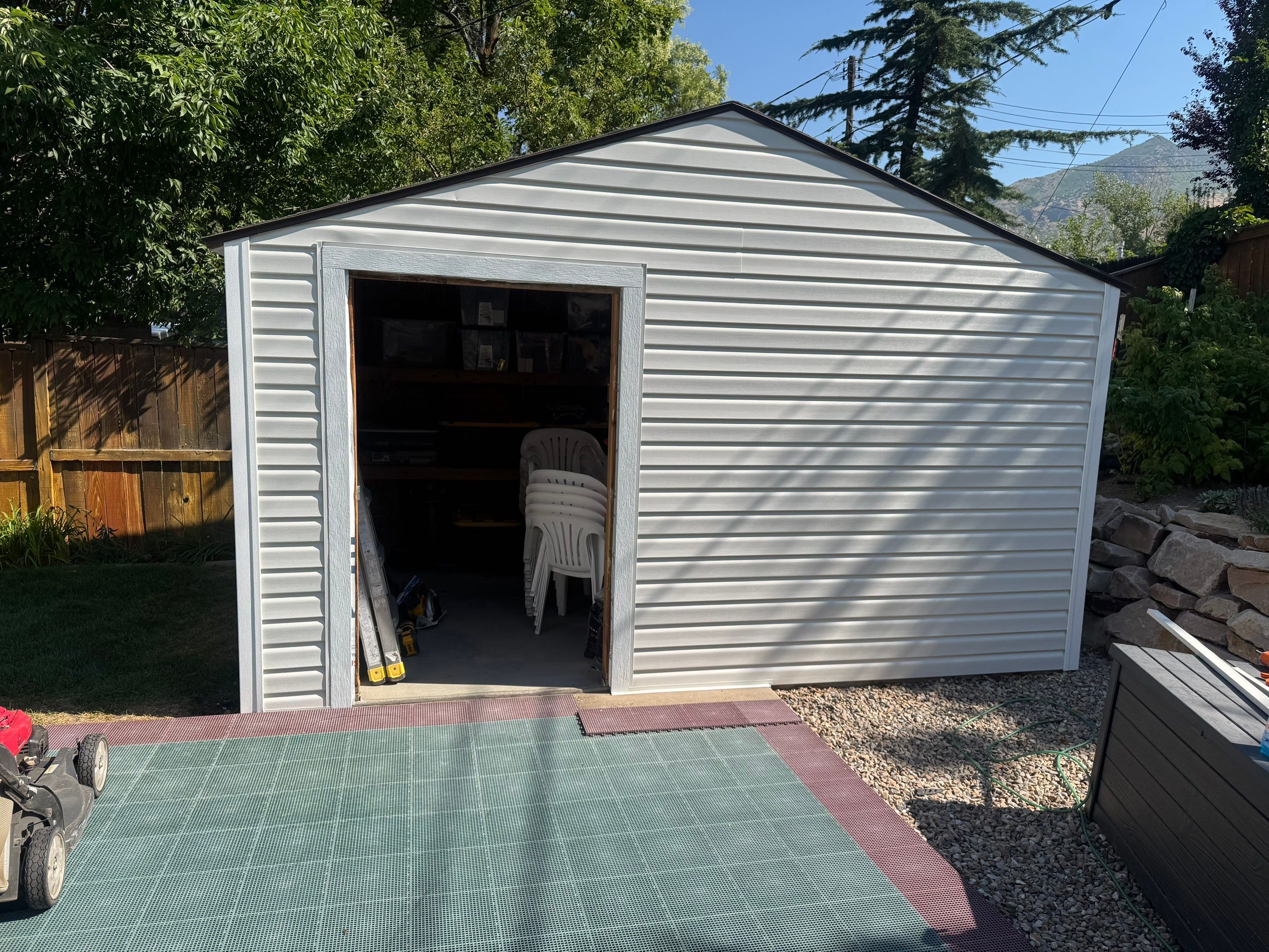 Salt Lake City | Targeted Vinyl Upgrade & Detached Shed | Arctic White Accents by Ideal Siding Utah