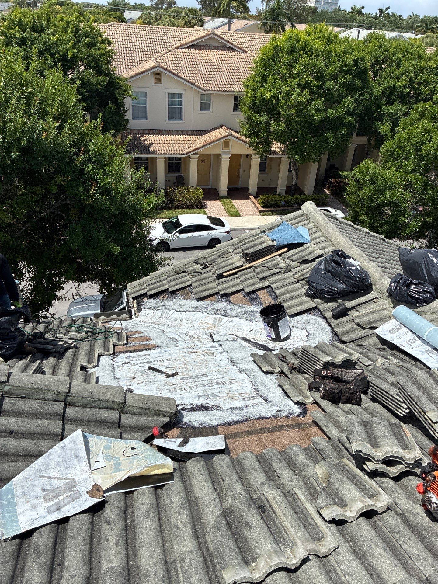 Concrete Tile Roof Leak Repair and Decking Replacement in Boca Raton by Aastro Roofing