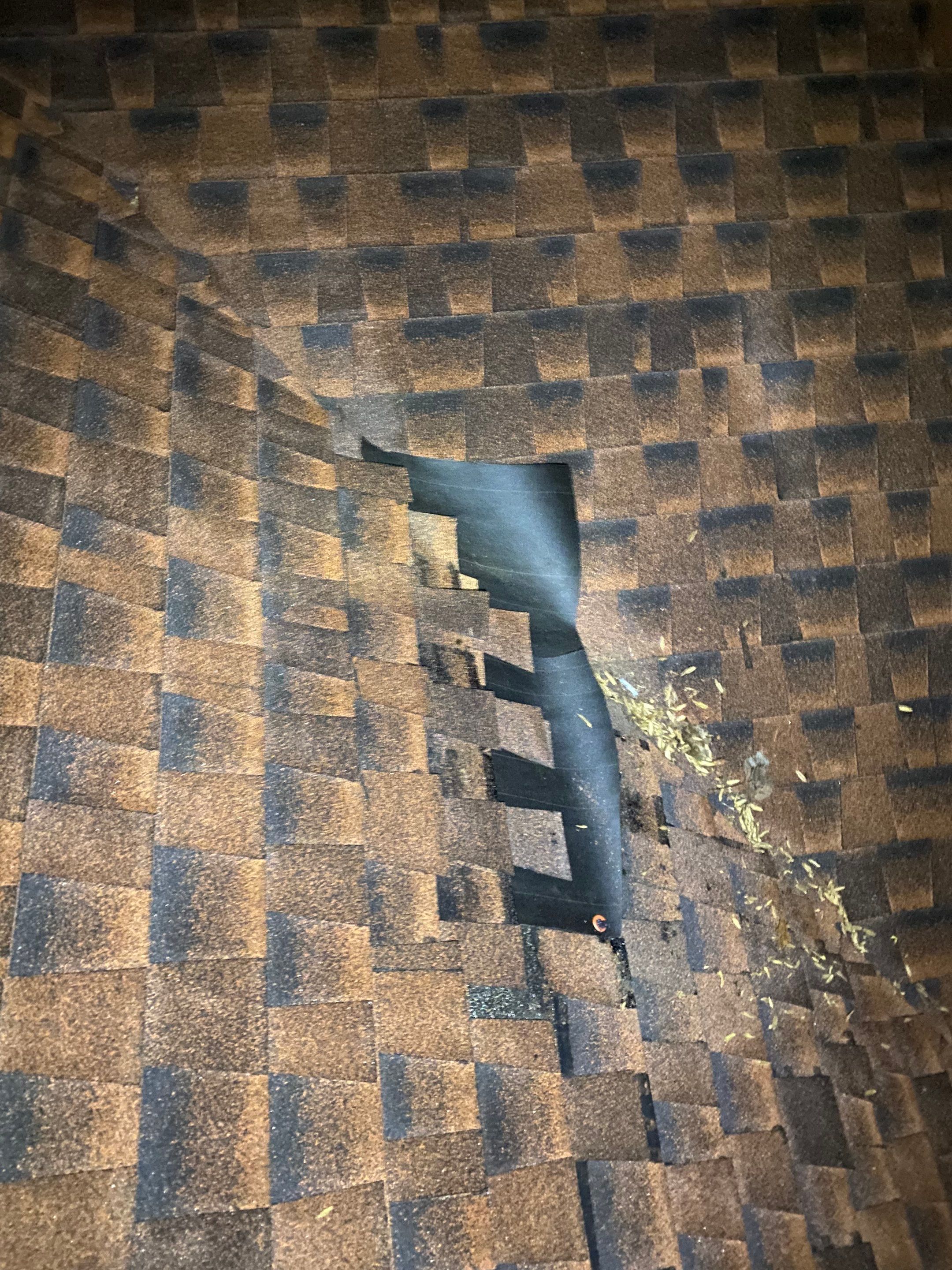 Residential Roofing Repair because of slipped shingles by Georgia Roof Advisors