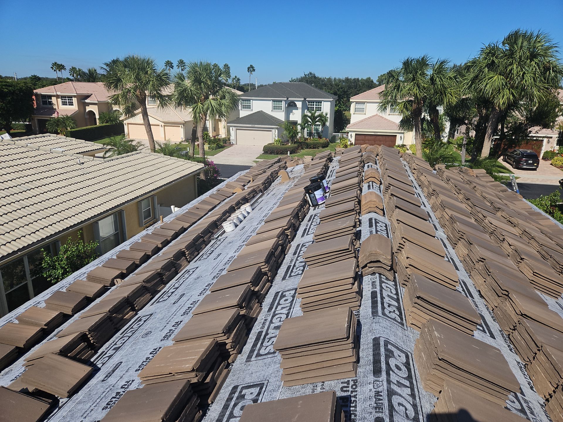 Residential Roofing Installation using Eagle Roofing Tile by BLUES BROTHERS ROOFING