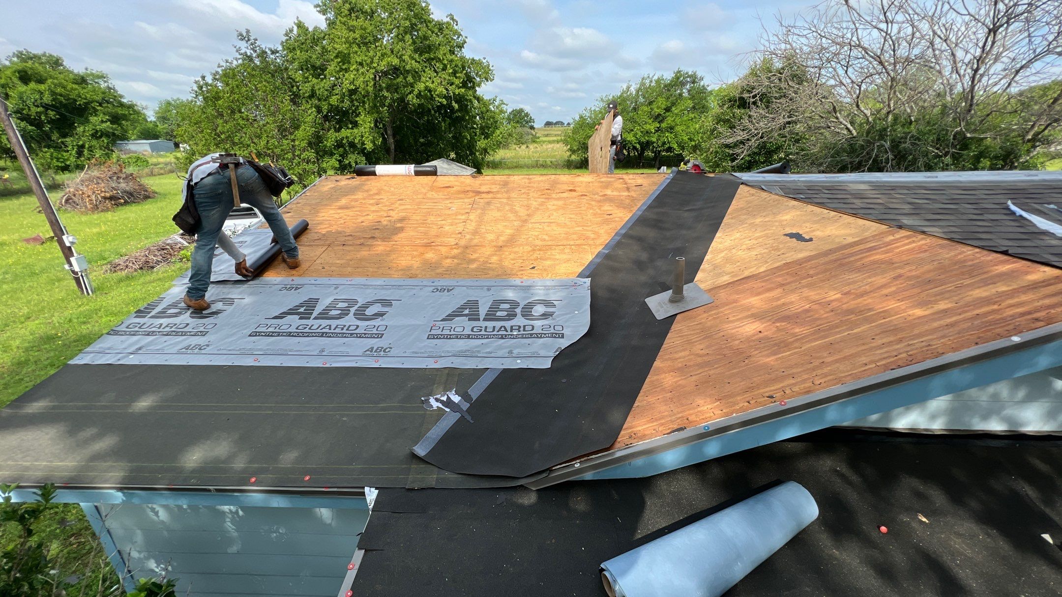 Residential Roofing Installation using Malarkey Vista AR by Harvey Roofing & Construction