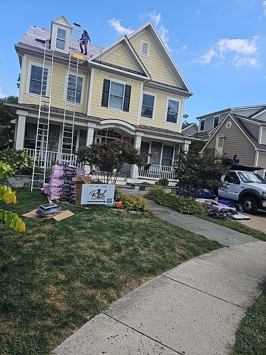 Residential Roofing Installation using Shingles  by Real1Construction