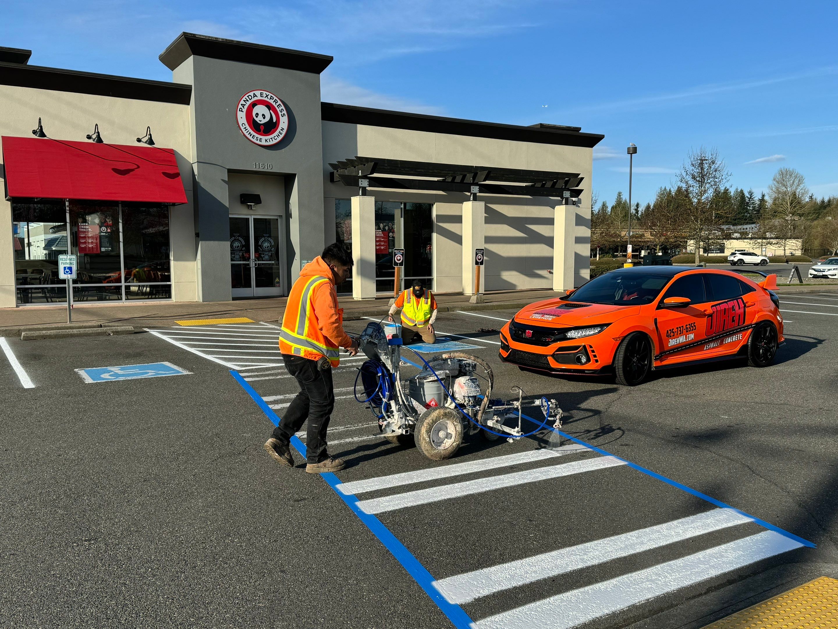 Panda Express | Striping  by Jireh Asphalt & Concrete Inc 