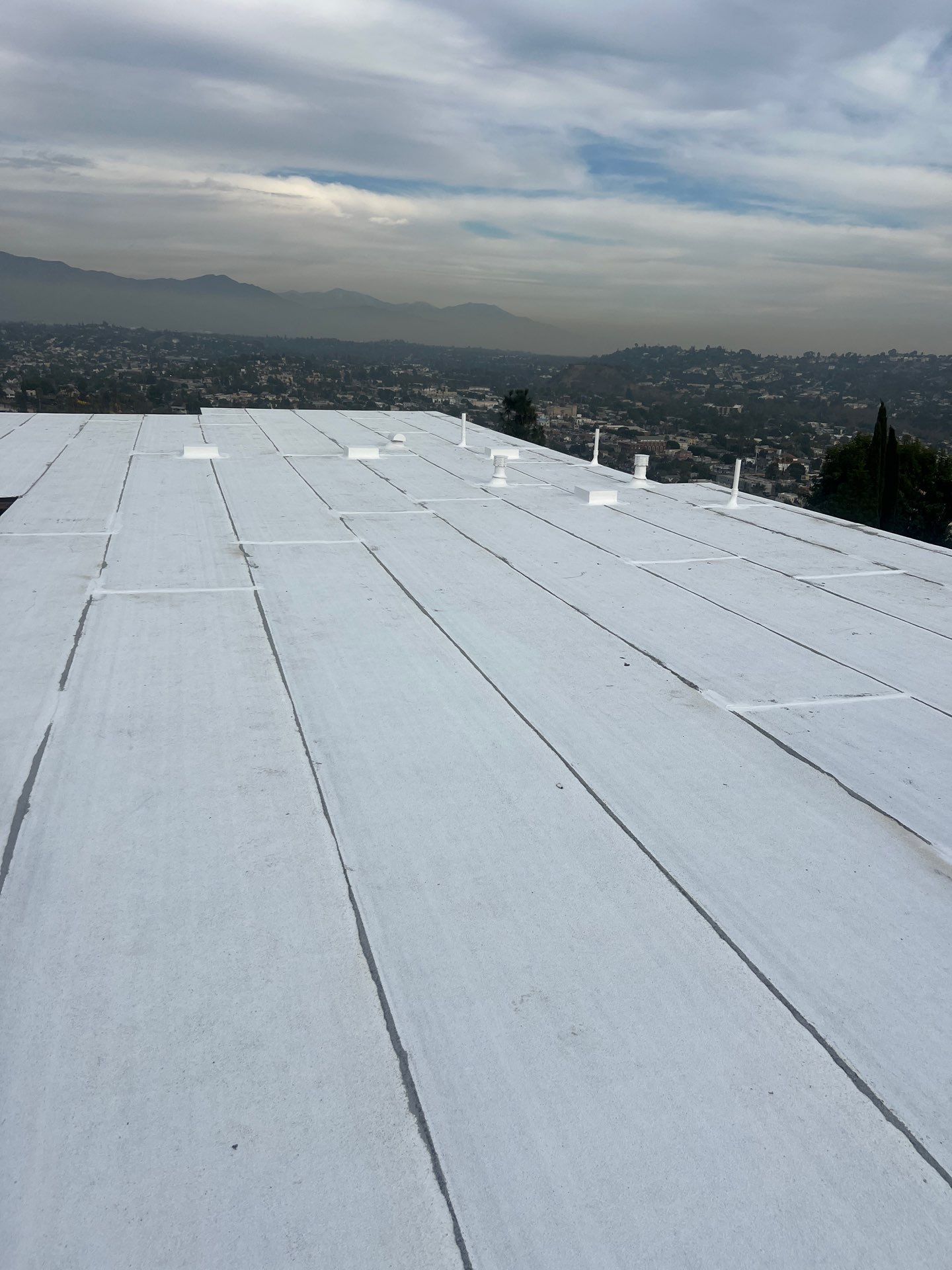 Residential reroofing project in Eagle Rock by Hull Brothers Roofing