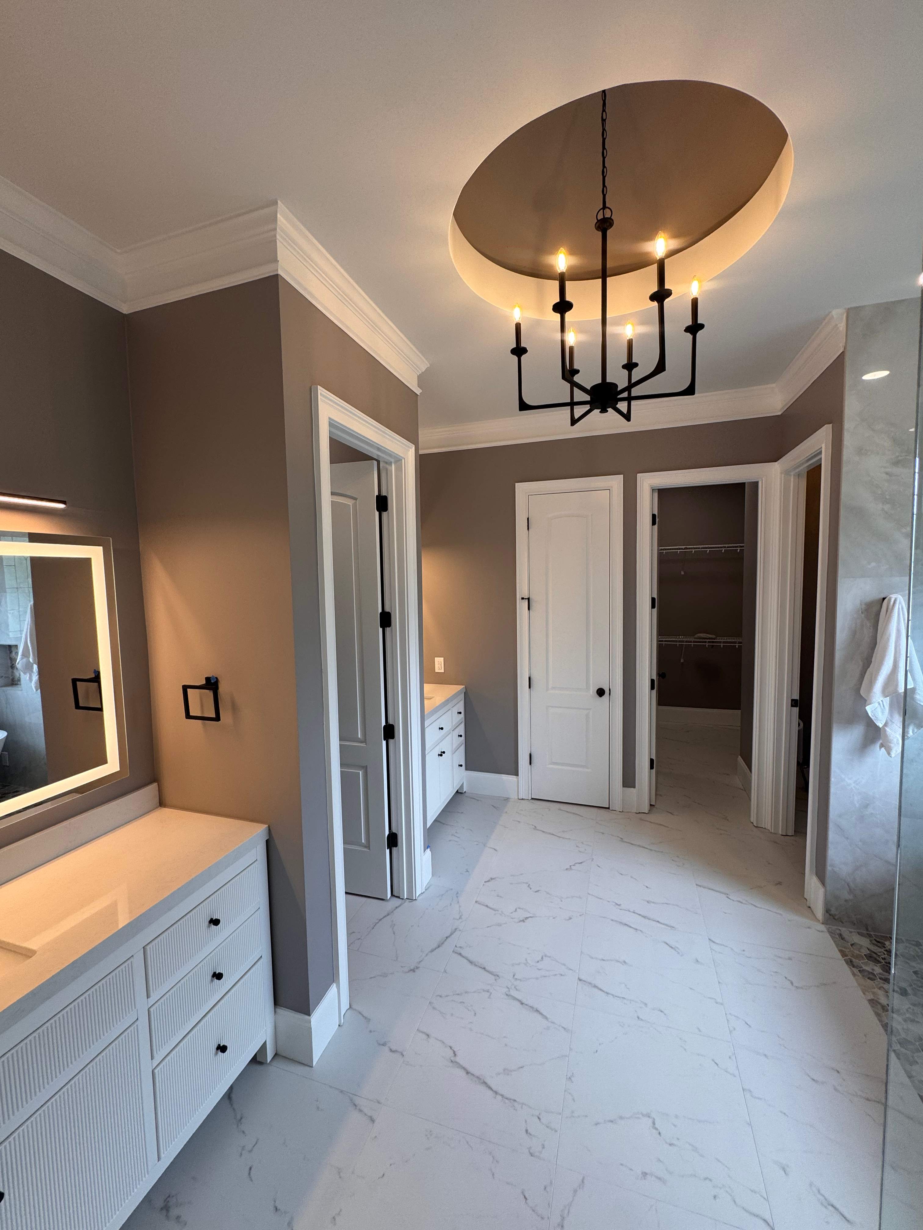 Master bathroom renovation by Prudencio