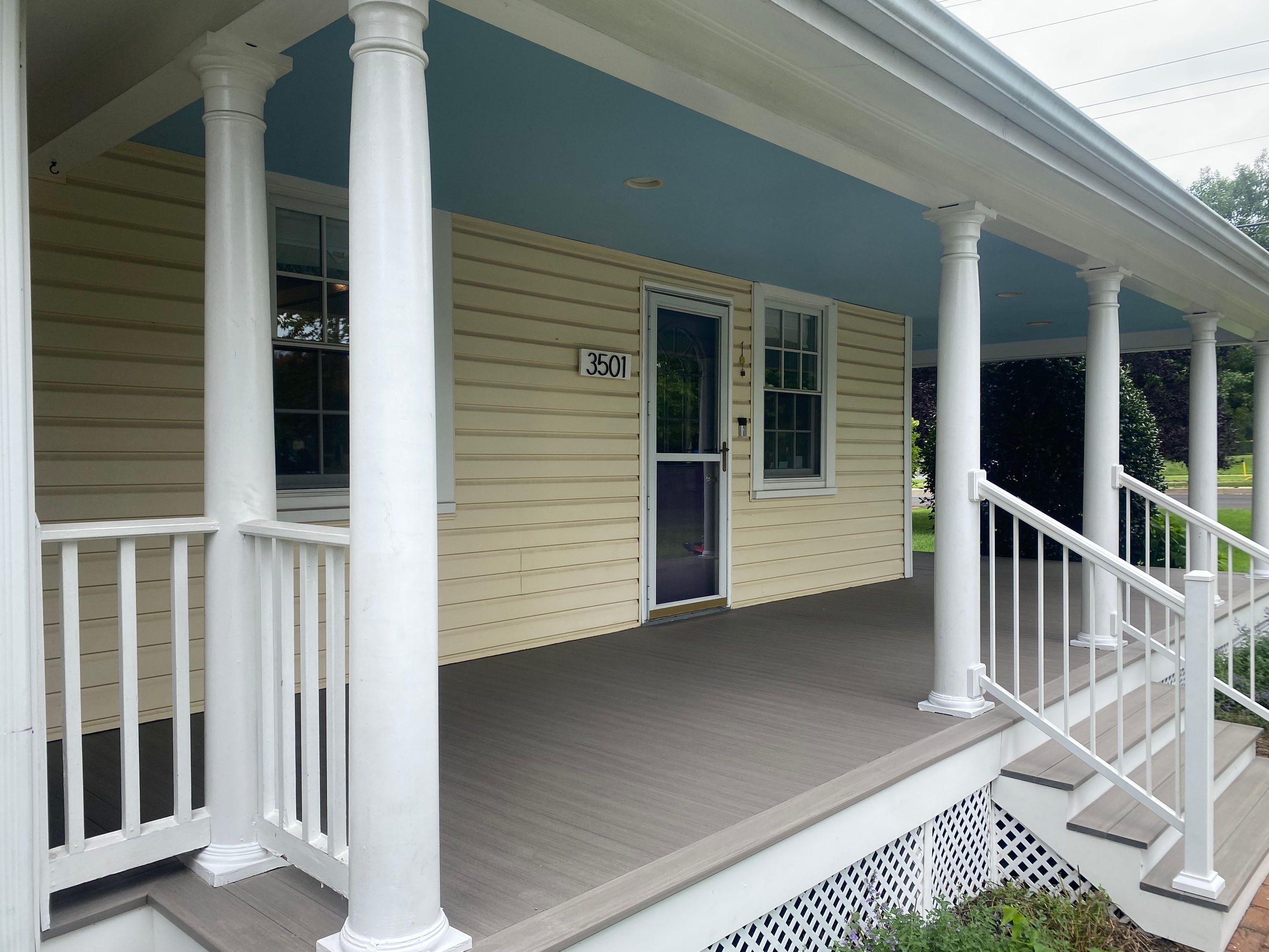 Front Porch Transformation using Timbertech Decking by The Smet Companies, LLC