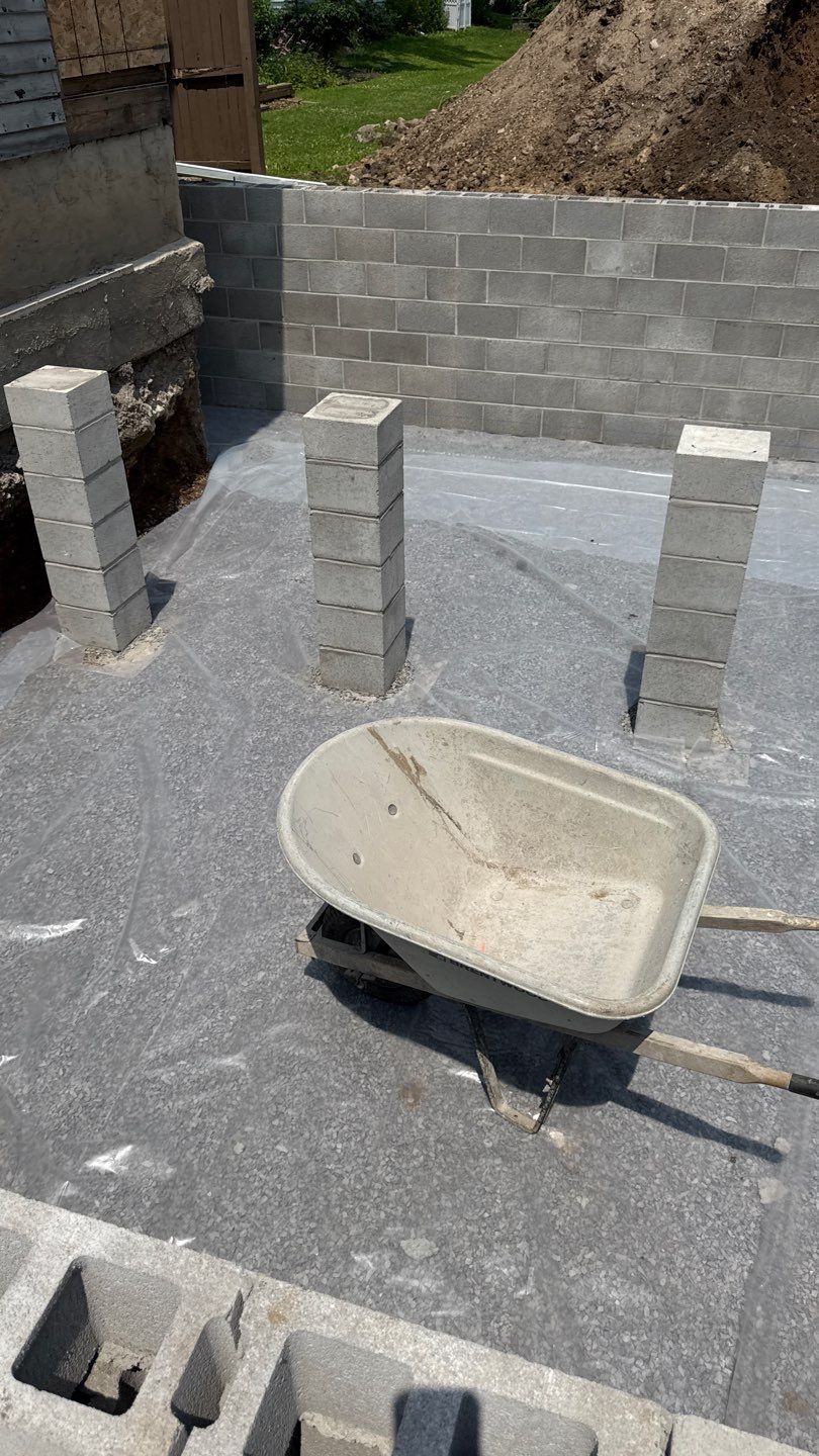 Block Foundation Addition  by NG Masonry & Construction LLC