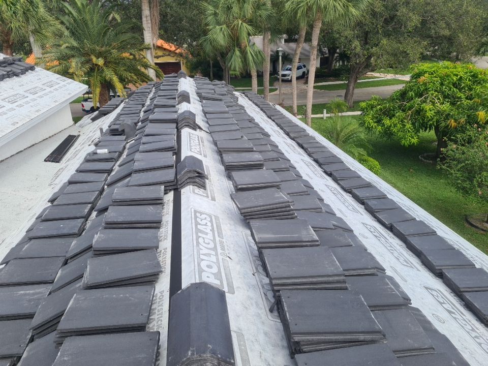Residential Roofing Installation using Eagle Roofing Tile by BLUES BROTHERS ROOFING