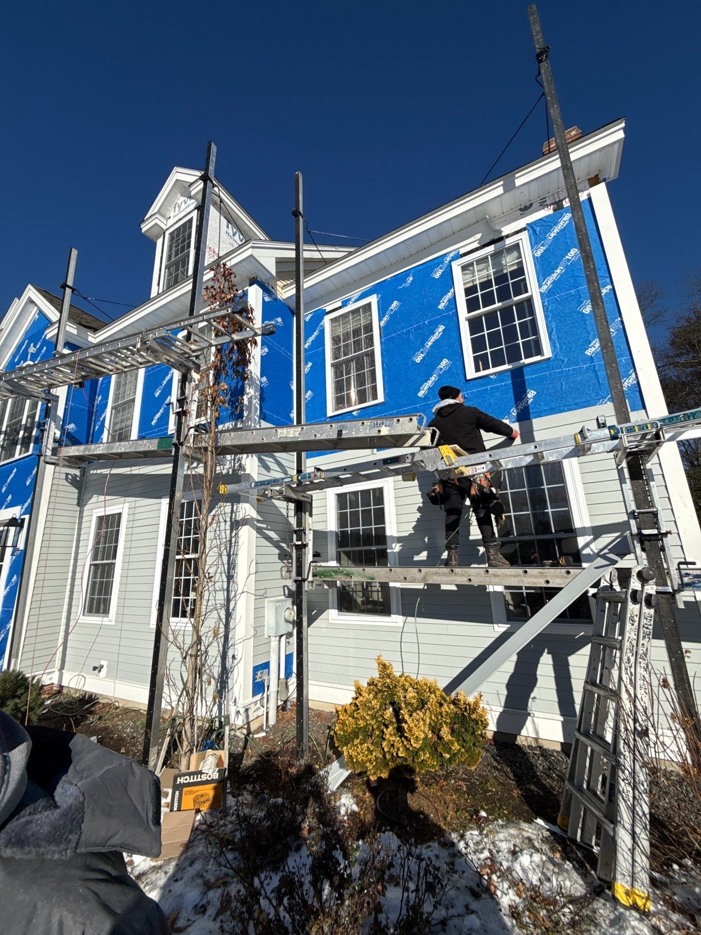 Complete Home Renovation with James Hardie® Clapboard & Shake Siding and Custom PVC Trim by Sensible Home Solutions