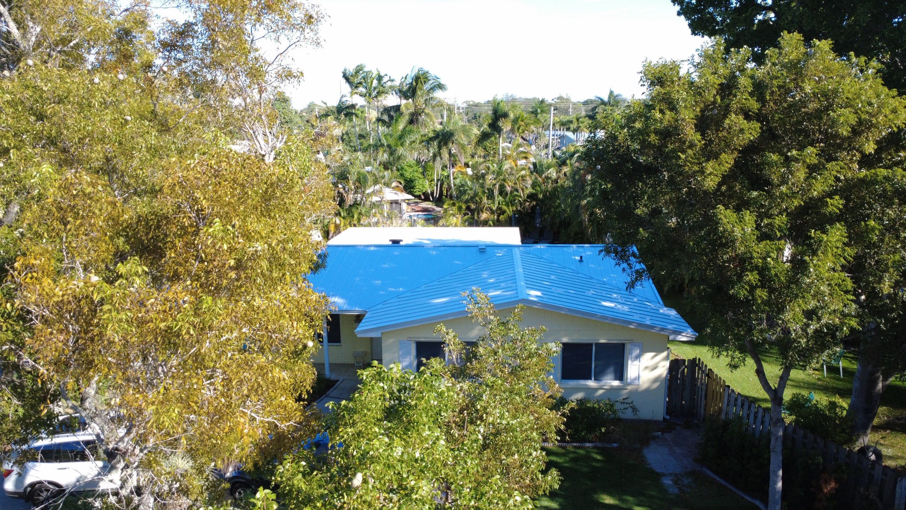 Residential Roofing Installation using 1" Nail strip metal roof by BLUES BROTHERS ROOFING