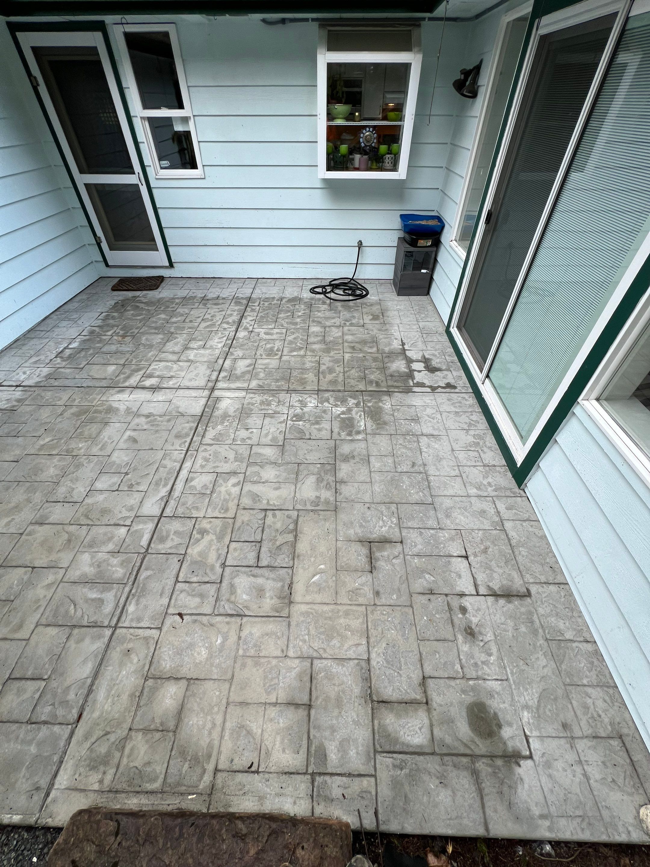 Stamped Concrete Patio and Driveway | Edmonds  by Jireh Asphalt & Concrete Inc 