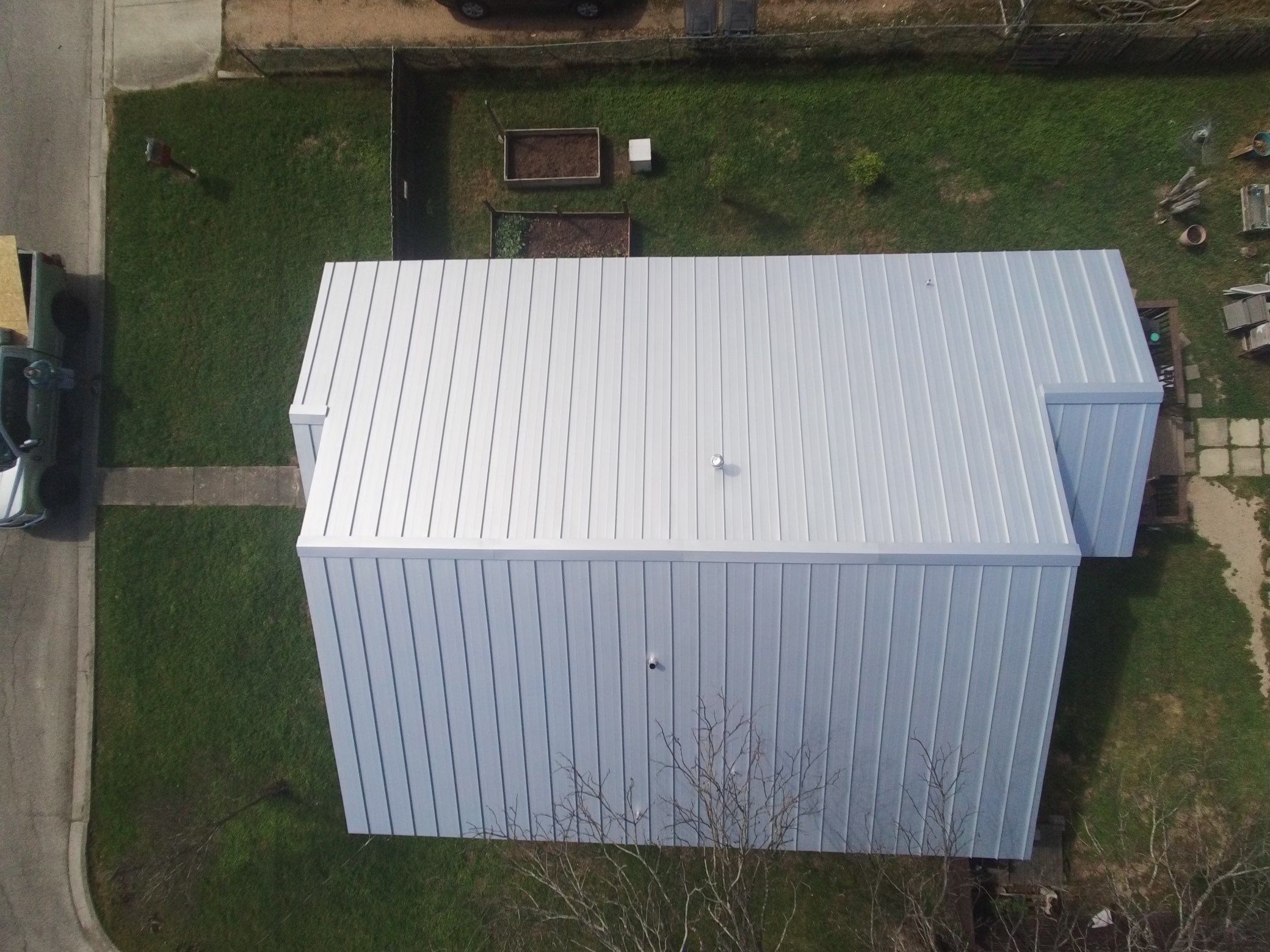 Residential Metal Roof Installation using McElroy Metal by Premier Roofing and Contracting
