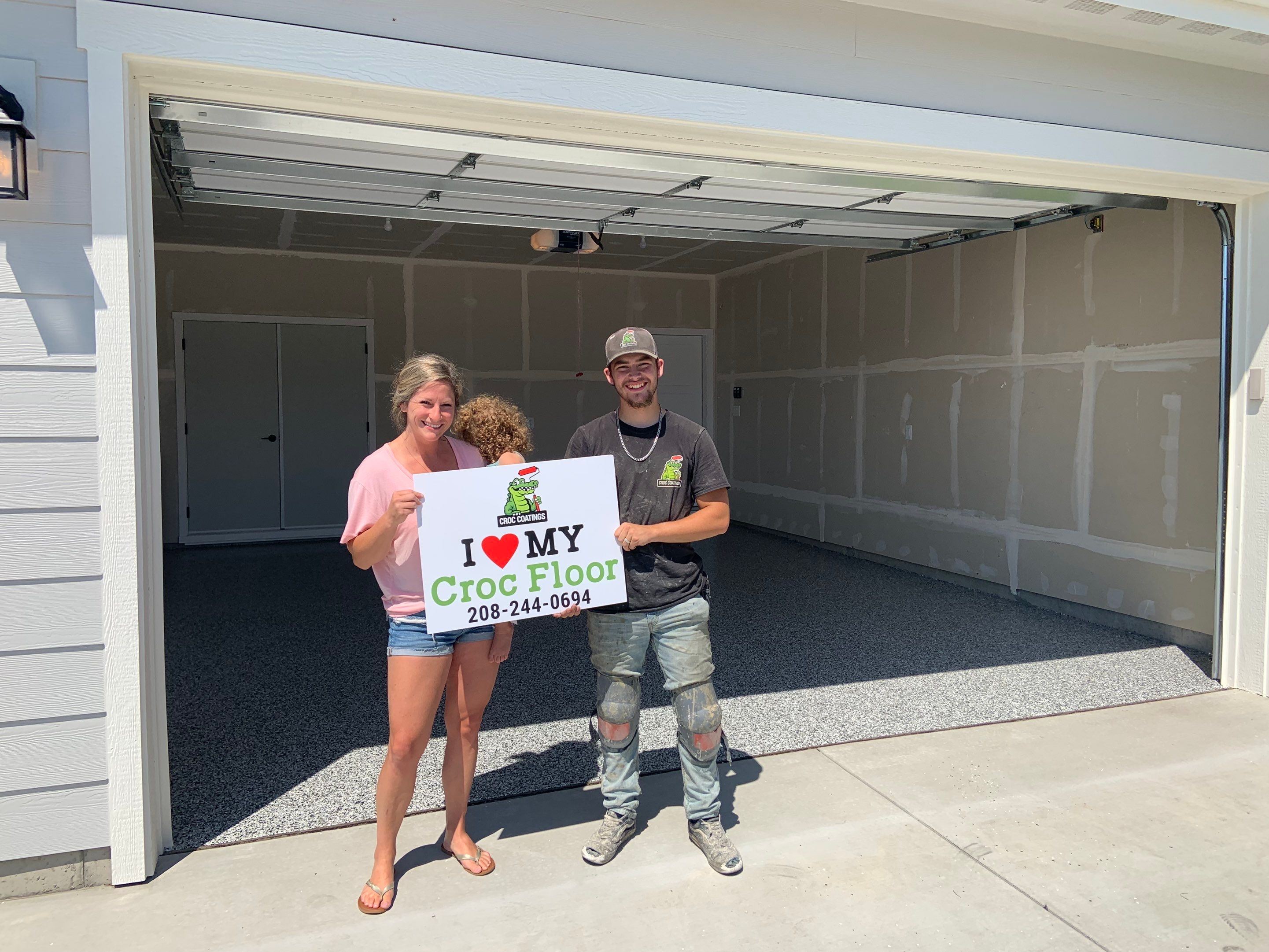 Garage Transformation using Domino by Croc Coatings, LLC