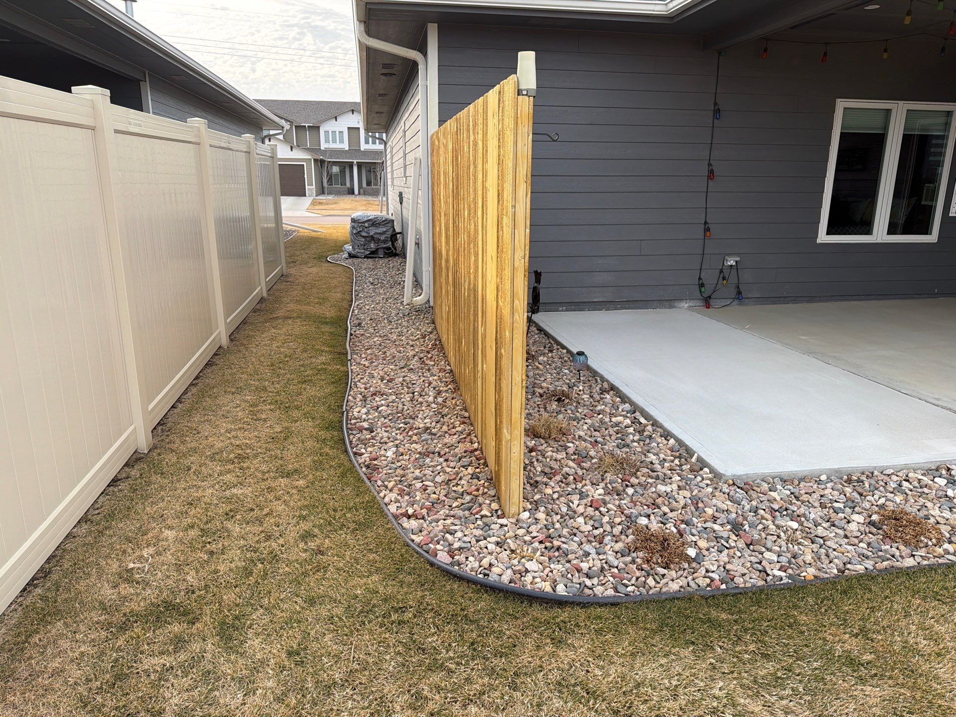 Decorative Flake Concrete Coating for Sioux Falls Porch and Patio by Select Painting, Coatings & Garage Cabinets
