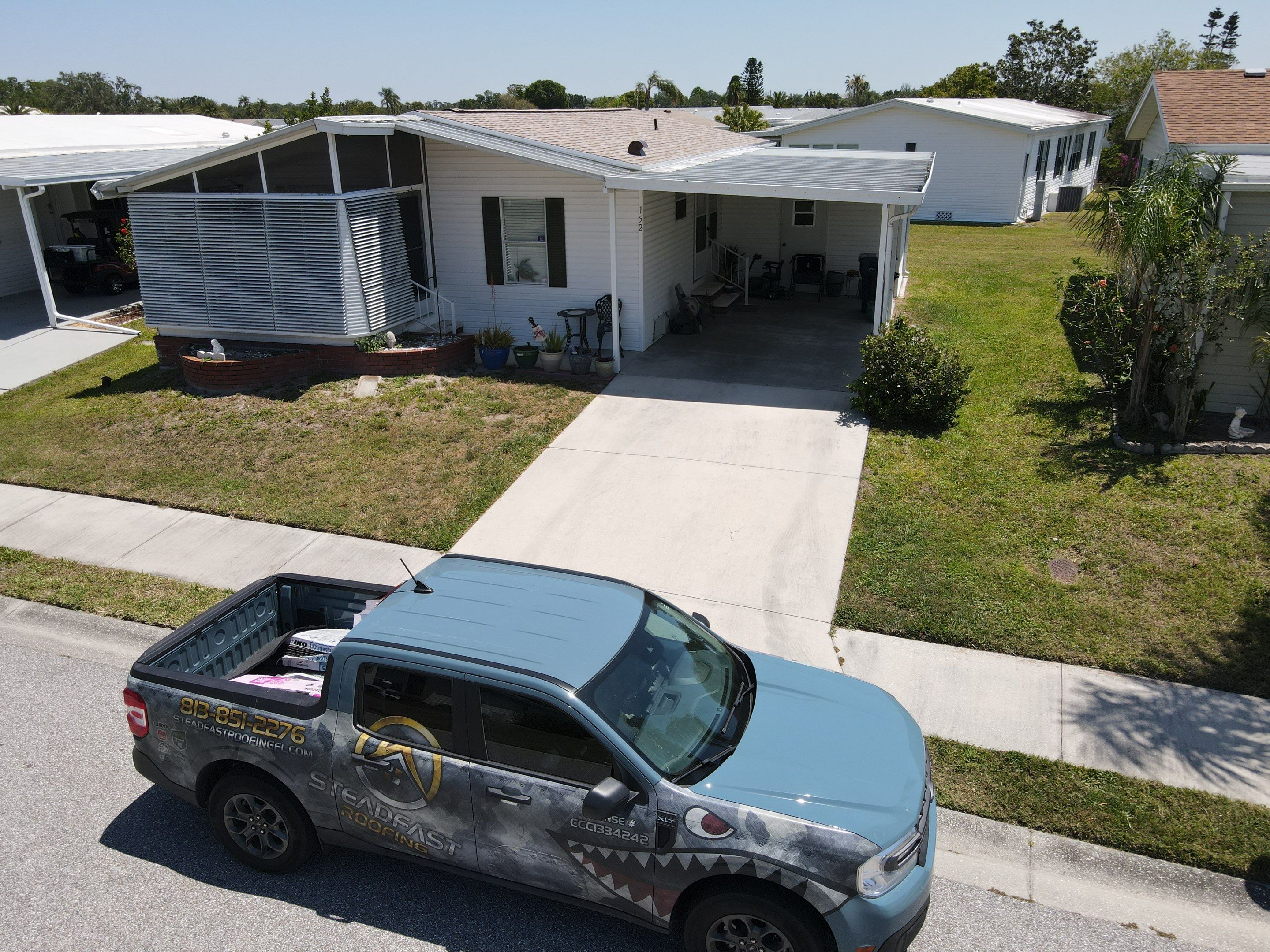 Roof Replacement in Parrish, FL. by Steadfast Roofing