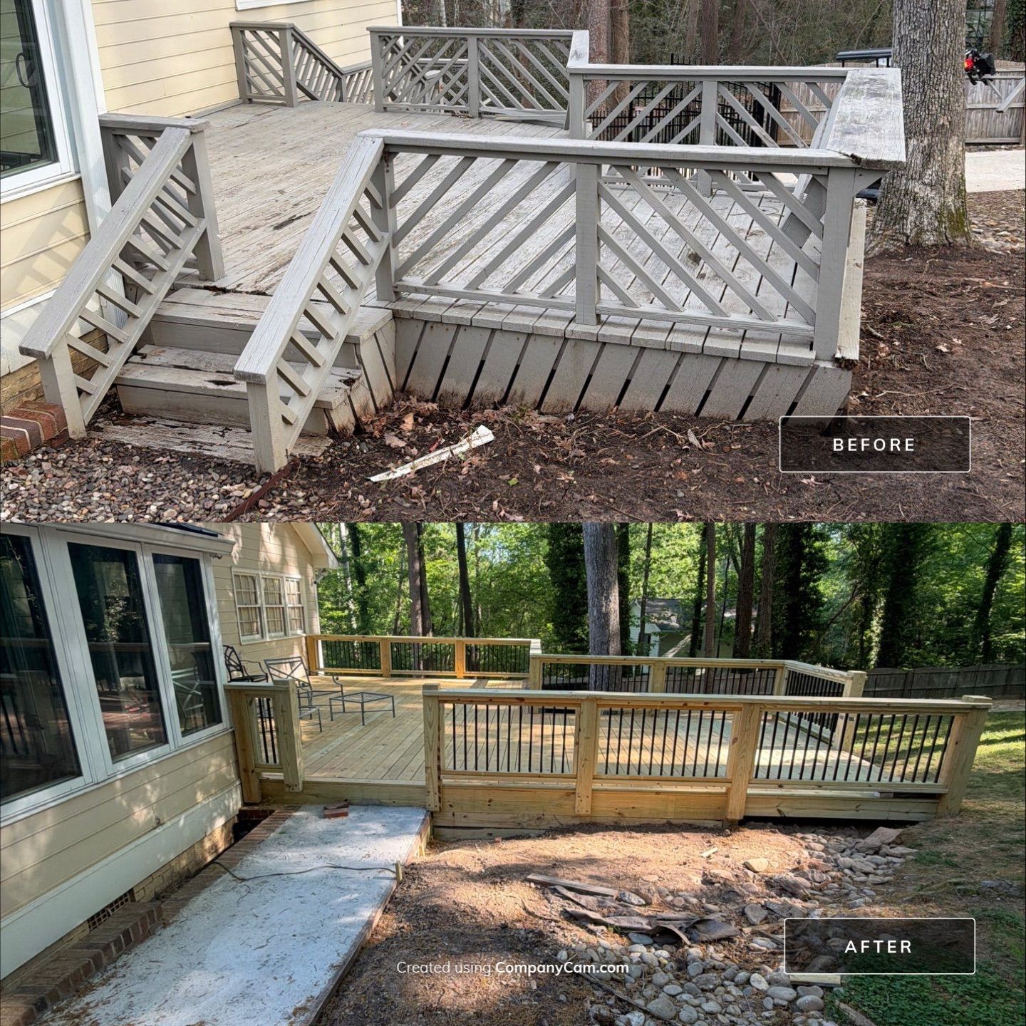 New Deck Construction & Site Improvements by Billy Weatherspoon Contractor