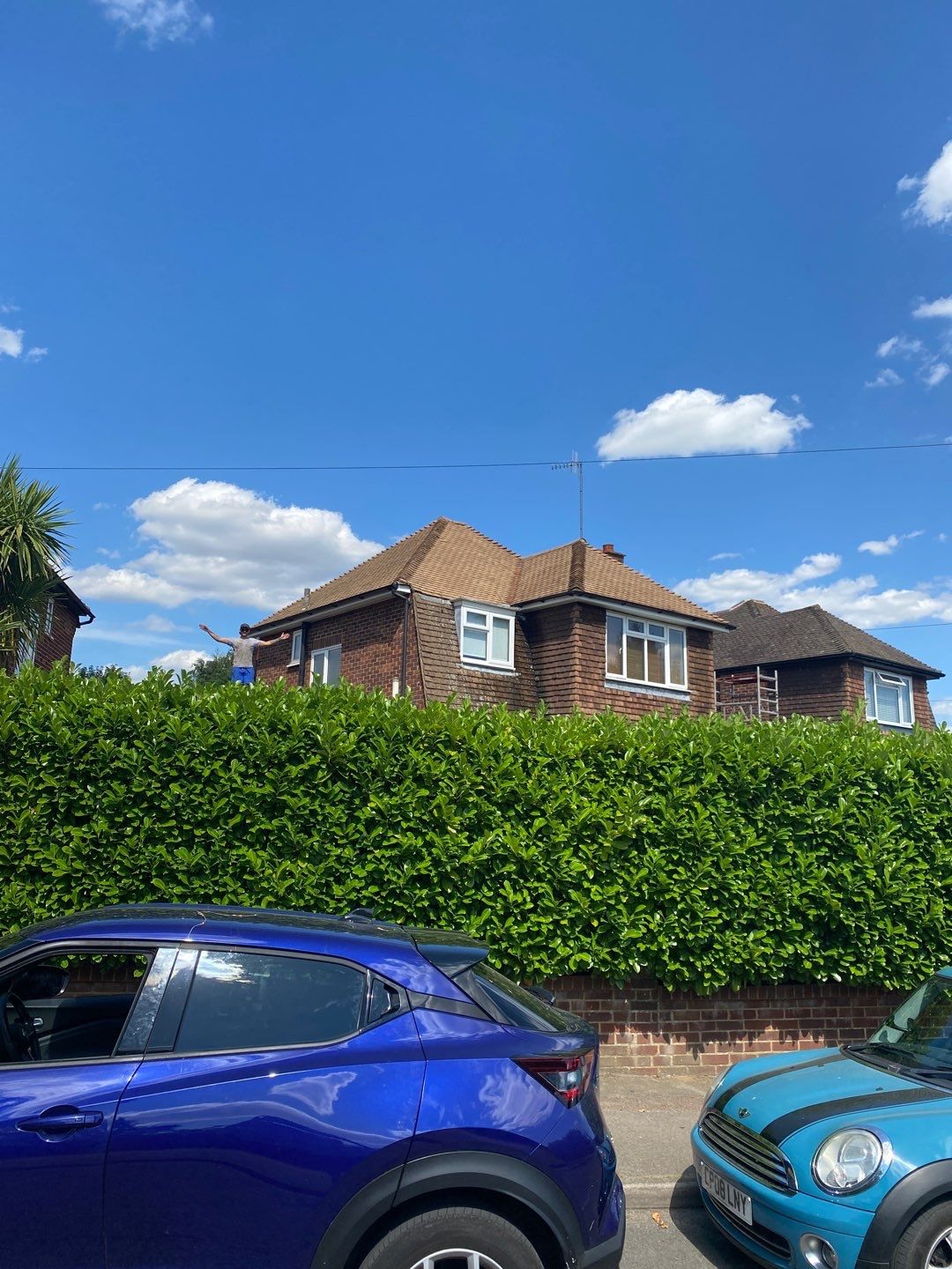 Roof Clean - Moss Removal - Gutter Clean using Honda 15lpm Low Pressure Washing Machine by Ges Exterior Cleaning ltd