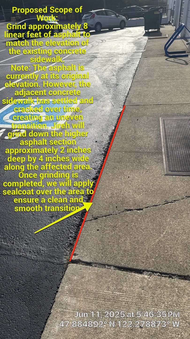 Commercial Sealcoat & Asphalt Patch Repair | Lynnwood  by Jireh Asphalt & Concrete Inc 