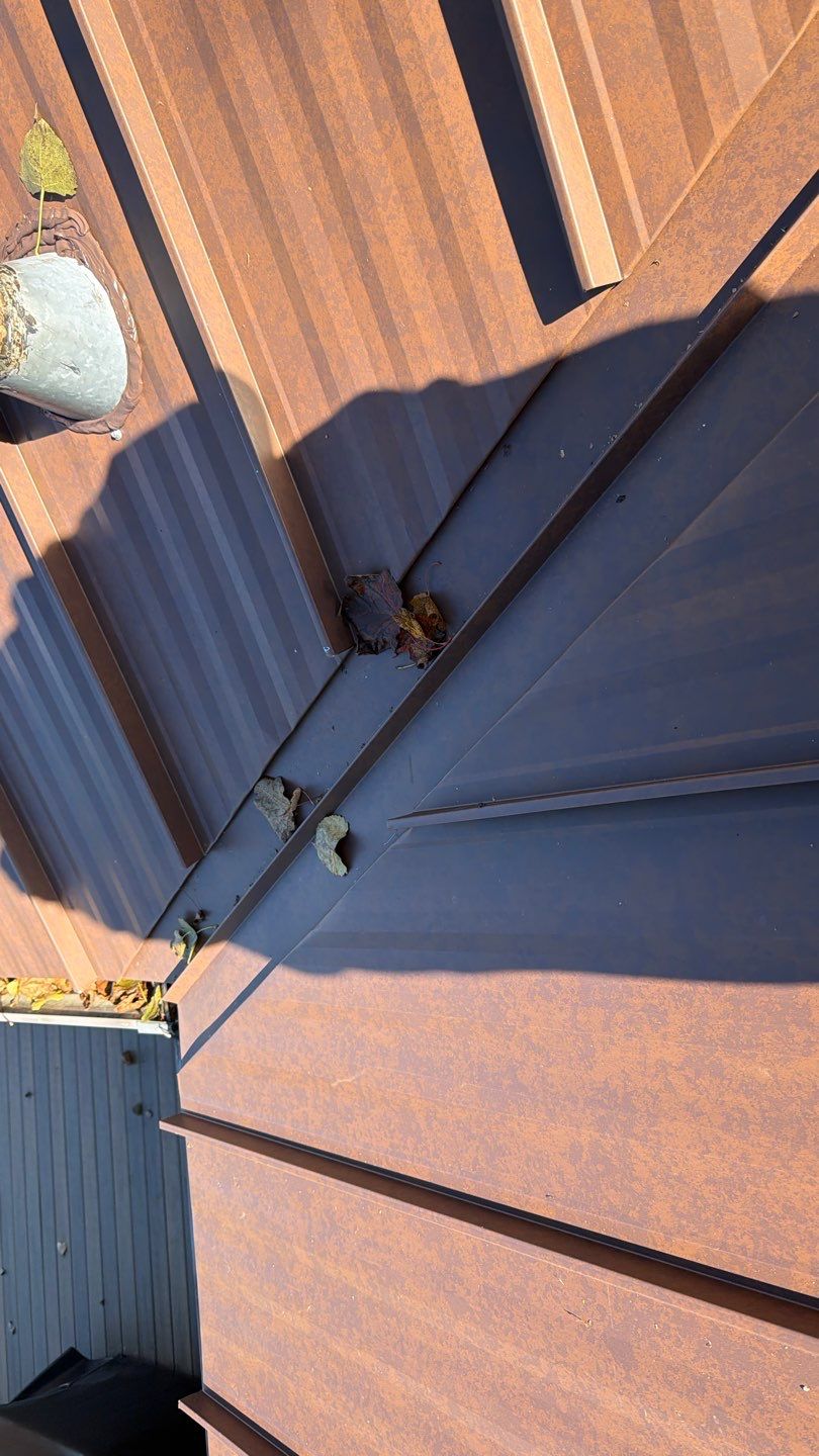 Roof Replacement using MS Standing Seam Roof Western Rust by 180 Contractors
