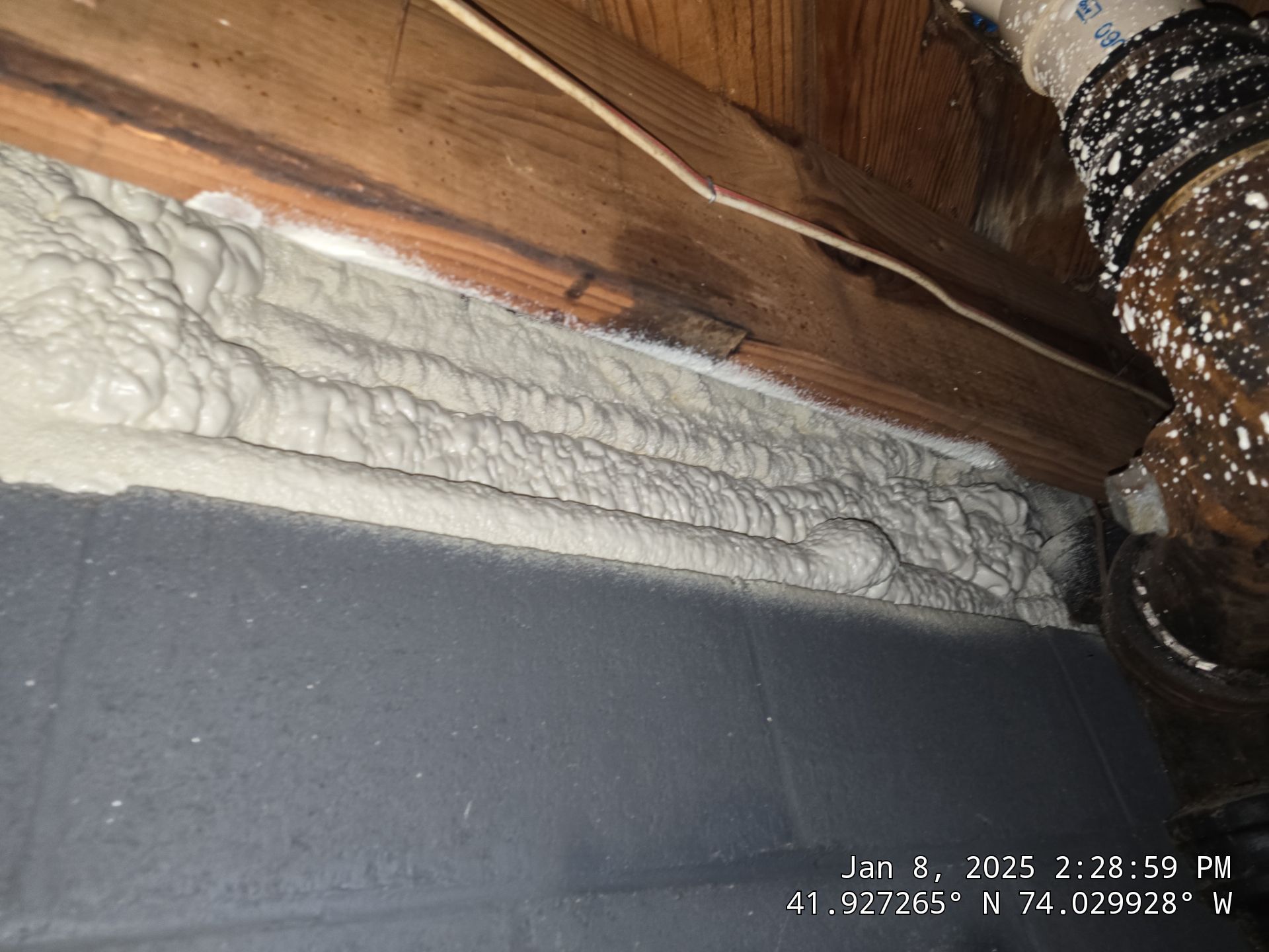 Attic Insulation using Closed Cell Spray Foam by NYS Foam & Energy