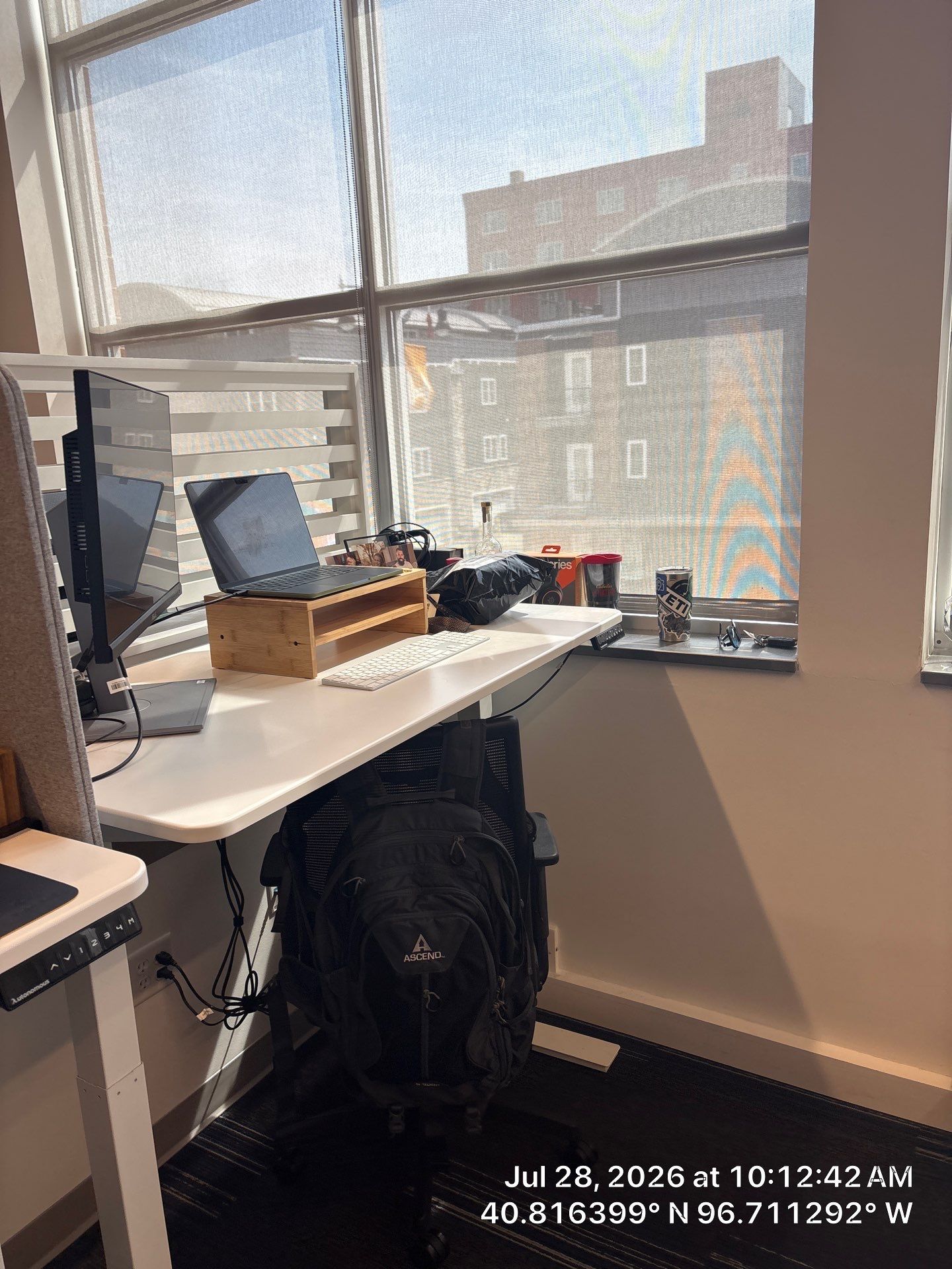 Modern Commercial Office Workstation and Acoustic Ceiling Installation by CompanyCam Sales Demo