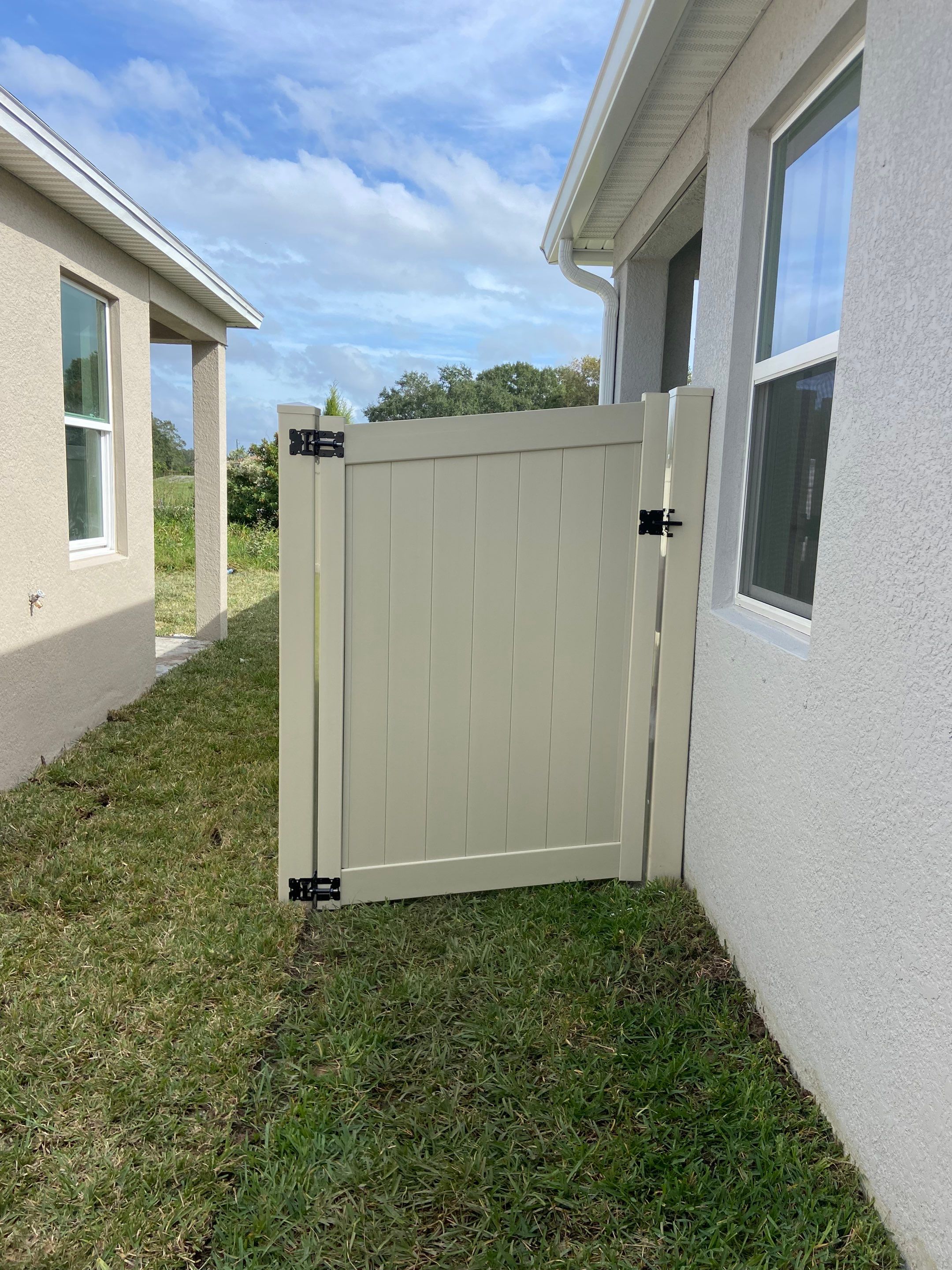 Bradenton, FL 6 ft. Tall Tan Vinyl Privacy Fence  by Asap fence and gates, LLC