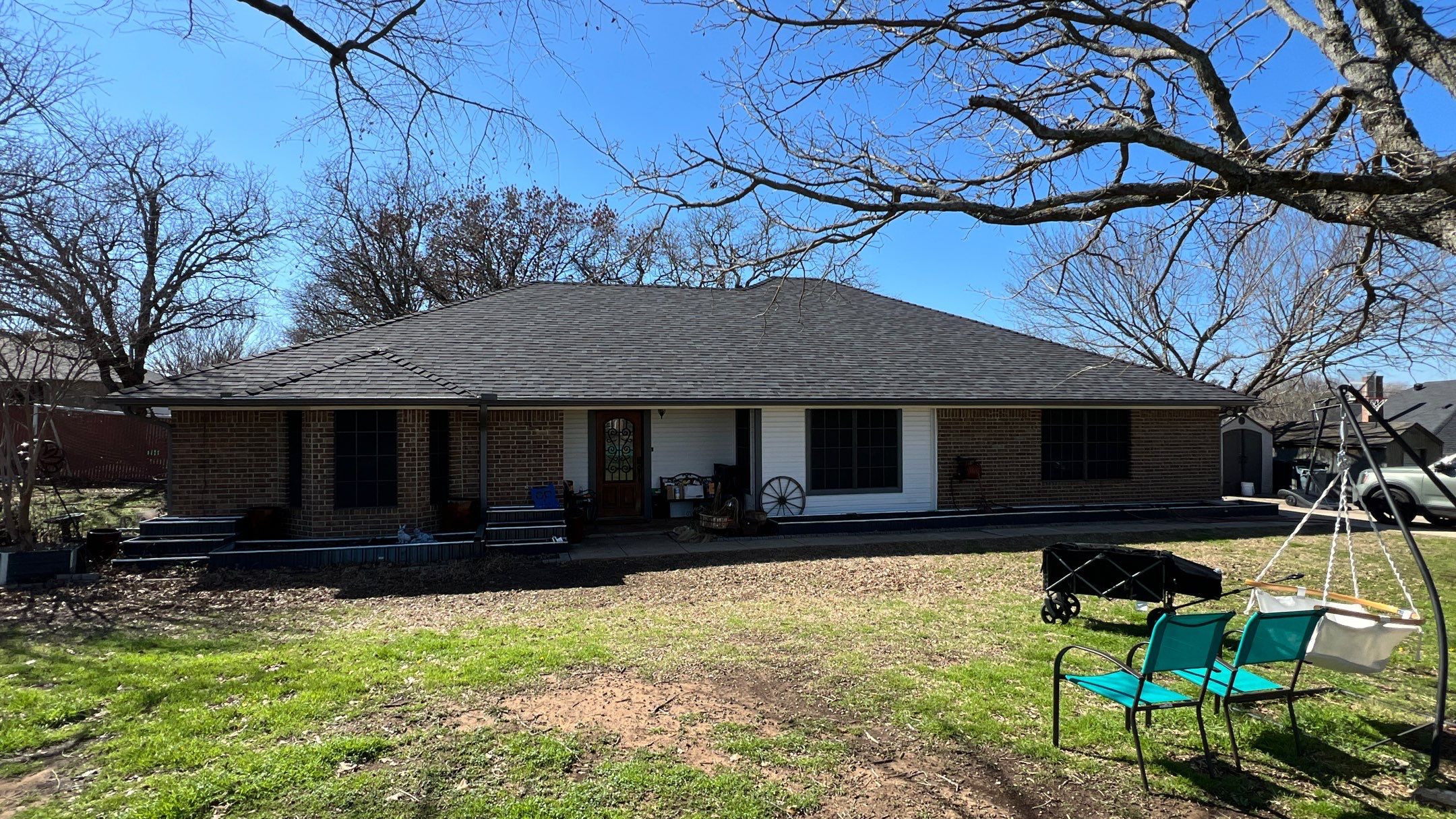Residential Roofing Installation using Malarkey Legacy Scotchgard Shingles by Harvey Roofing & Construction