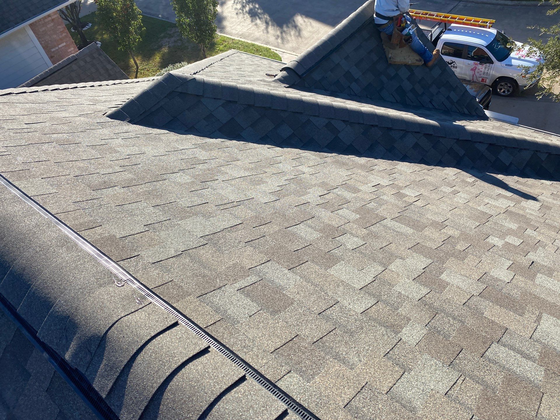 Residential Roofing Installation using Owen's Corning Duration (Lifetime) Shingles by Roof Repair Company