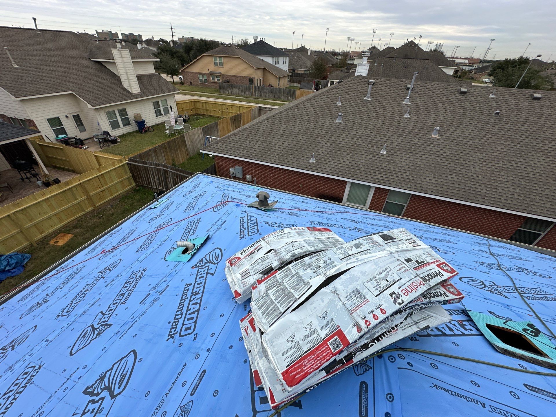 Project in Houston by Motion Roofing