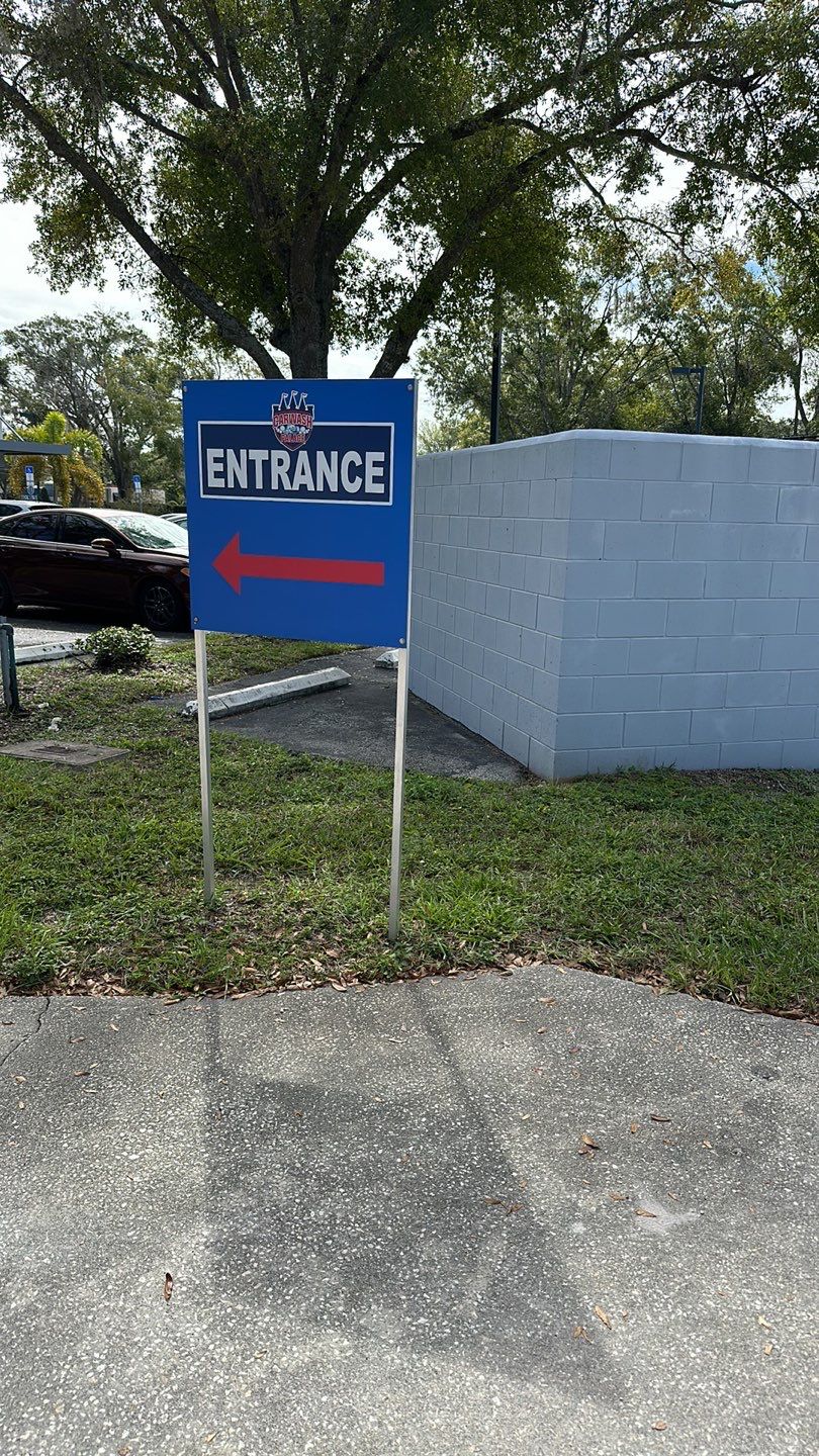 Waters Car Wash Monument Sign and Channel Letters by SignCrafters