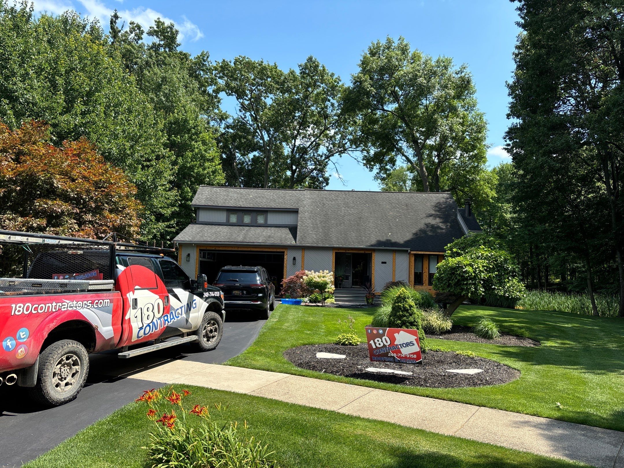 Roof Replacement using CertainTeed Landmark by 180 Contractors