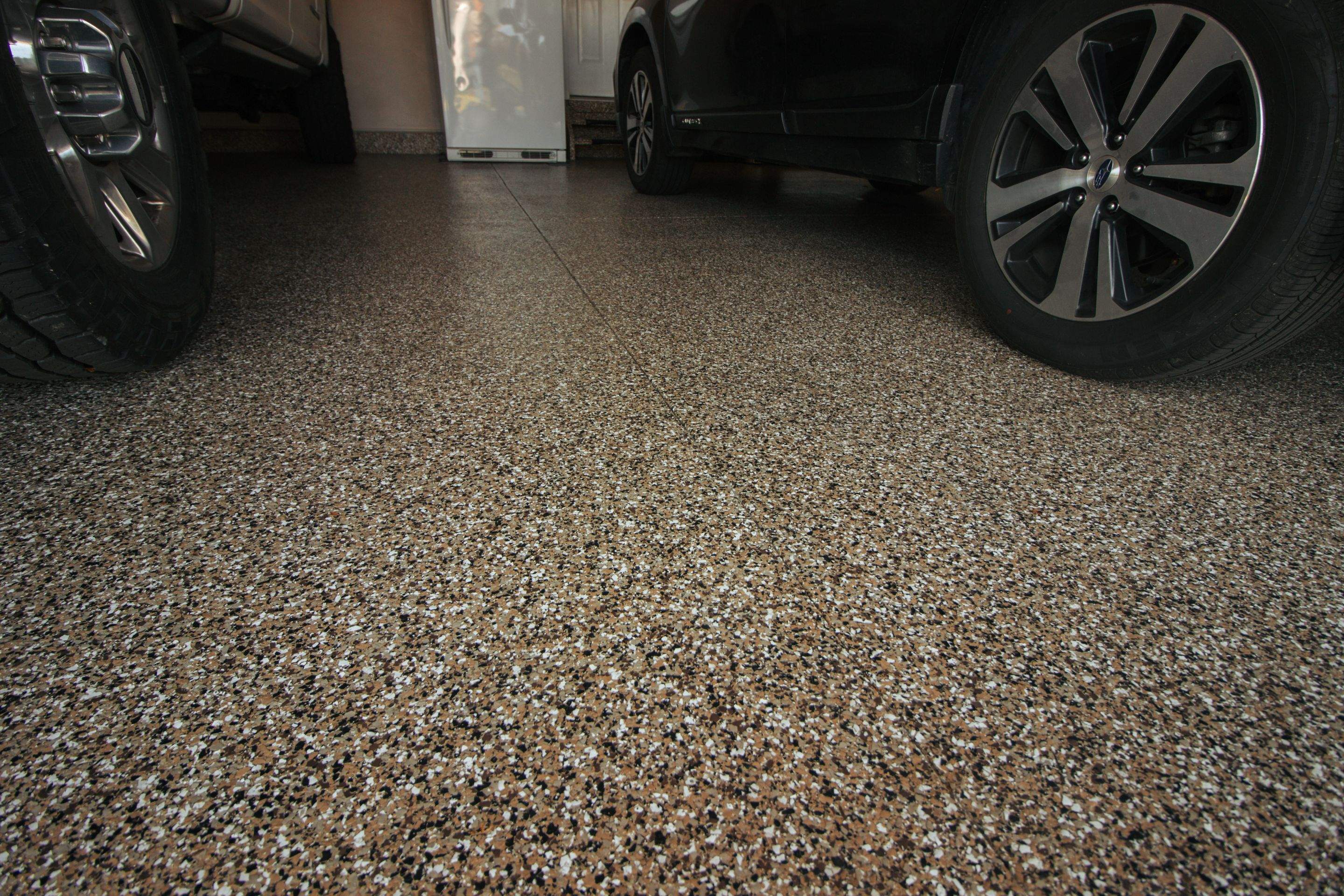Garage Floor using Desert Sand by Your1DayFloor.com