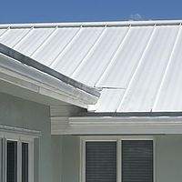 24ga 1.5" Mechanical Seam Solar White by Total Roofing System The Metal Roof Experts
