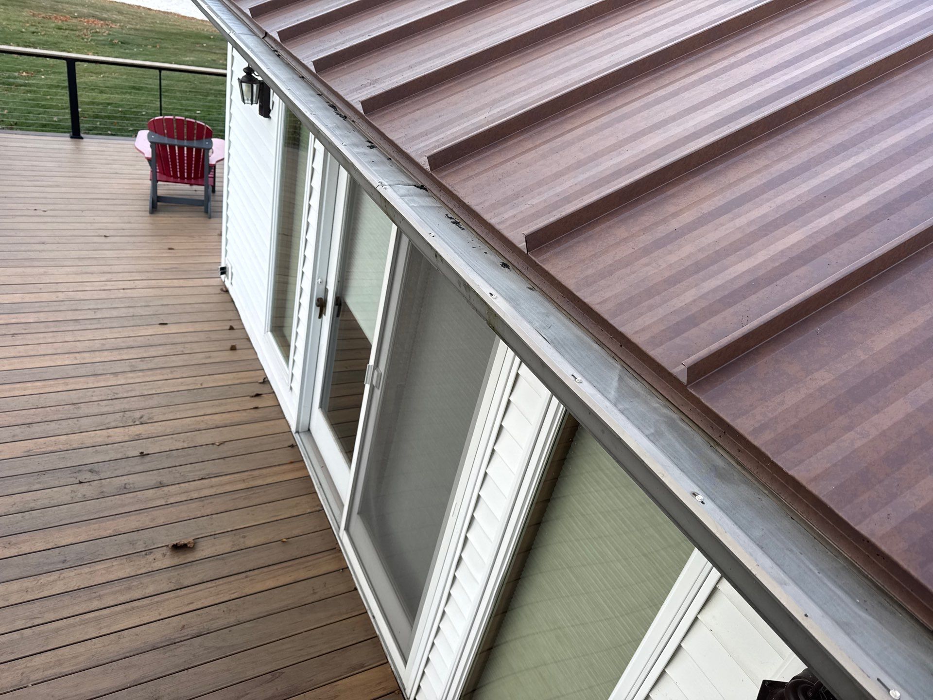 Roof Replacement using MS Standing Seam Roof Western Rust by 180 Contractors