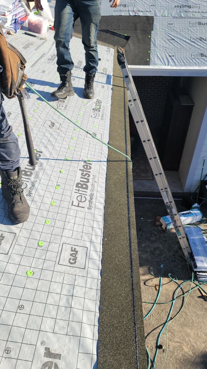 Residential Roofing Installation using Roof Replacement by American Roofing & Construction LLC