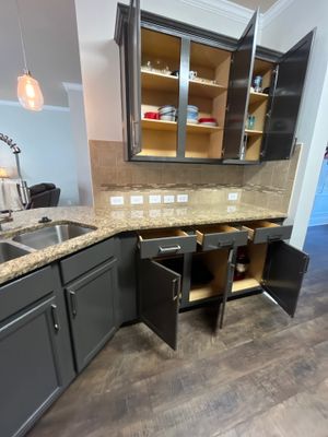 Interior Kitchen Cabinet Repaint in Cumming