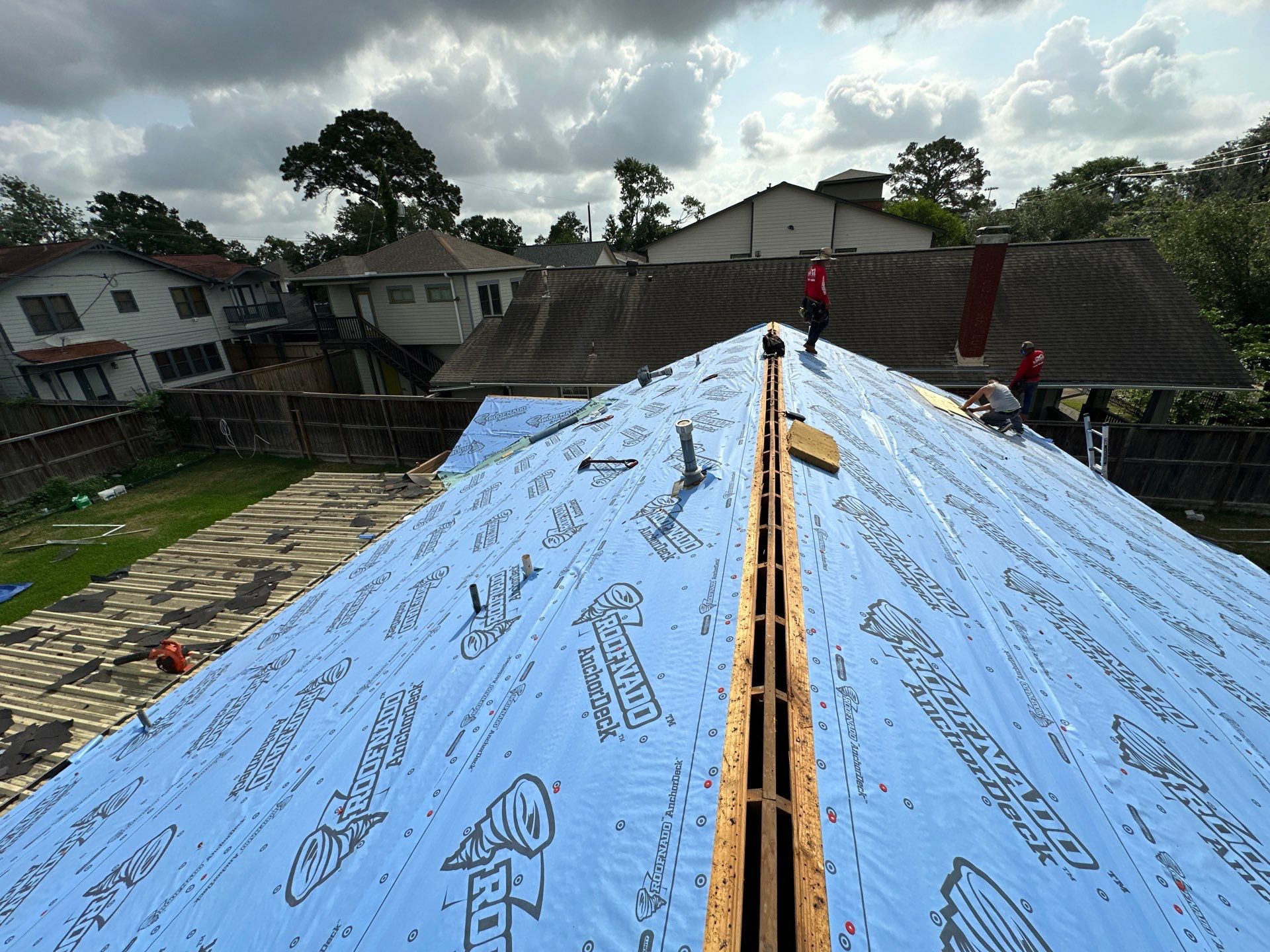 Project in Houston by Motion Roofing