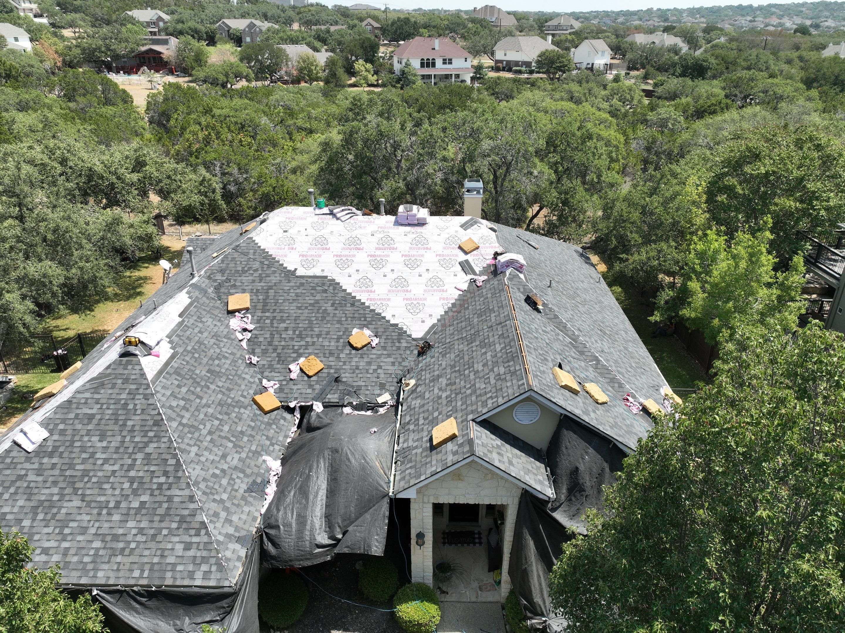 Residential Roof Replacement using Owens Corning Duration Designer 30 Year Laminate Shingle  by Premier Roofing and Contracting