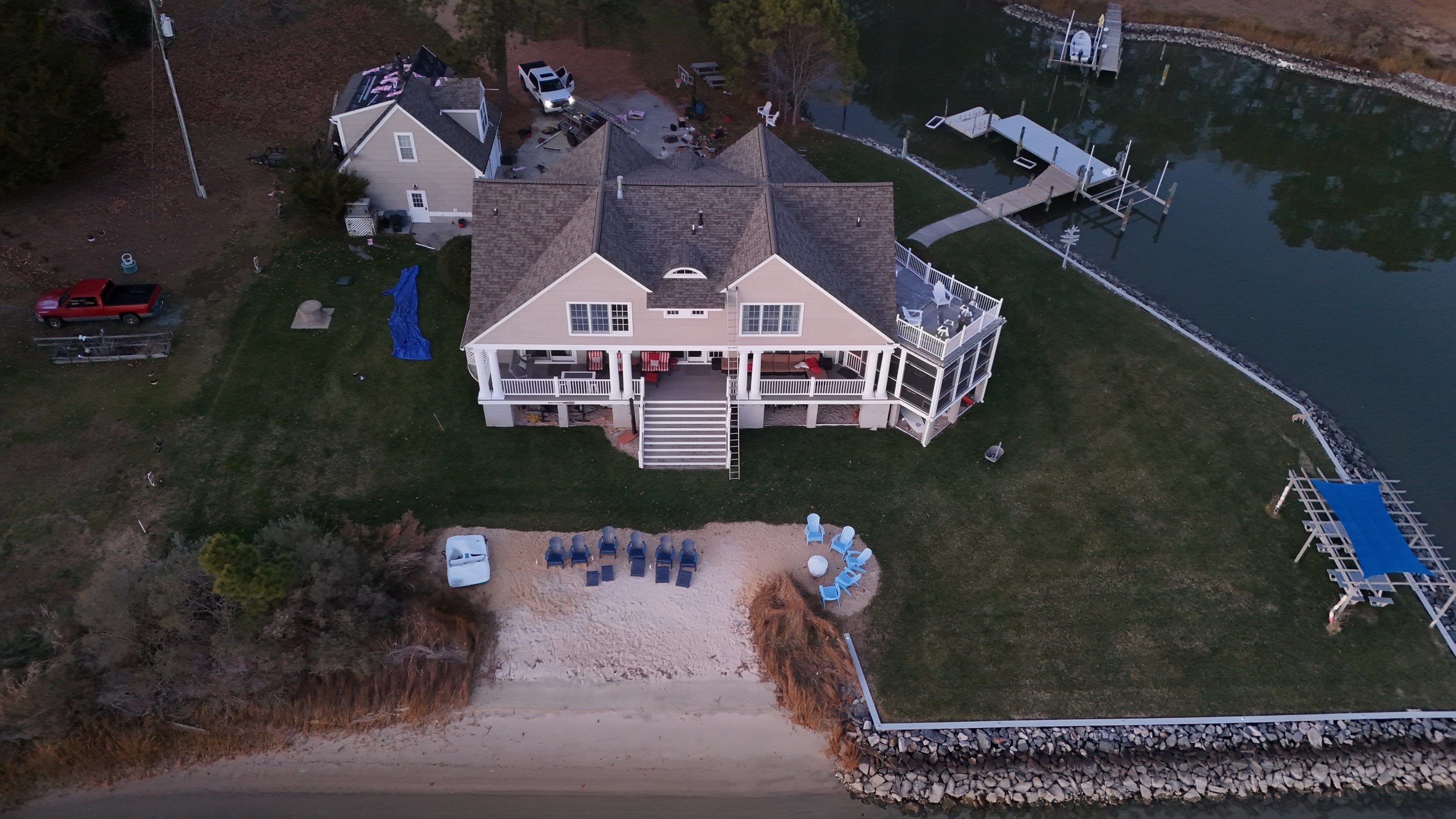 Project in White Stone by Cade Construction