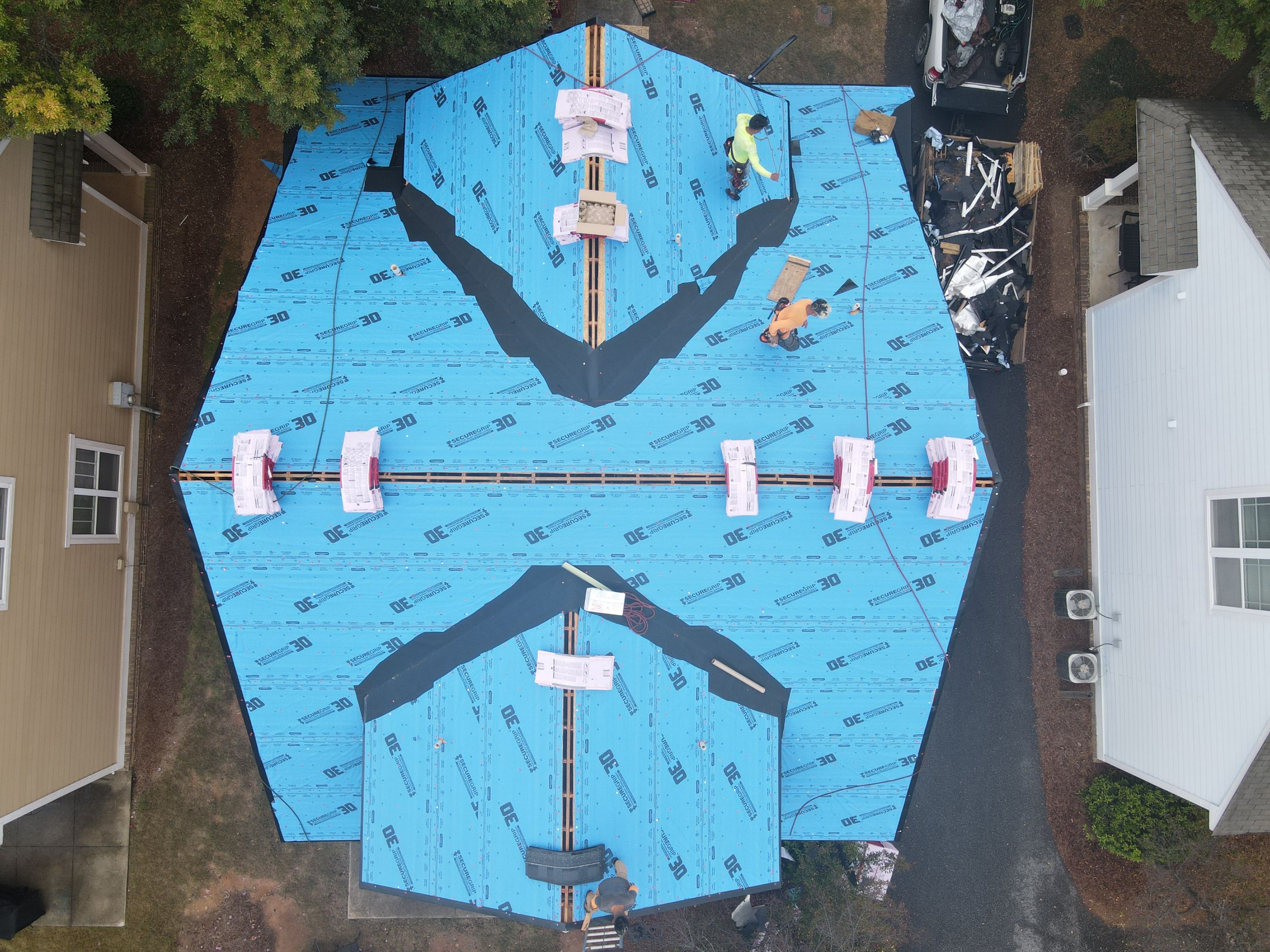 Residential Roofing Installation using Owens Corning by Inspector Roofing and Restoration