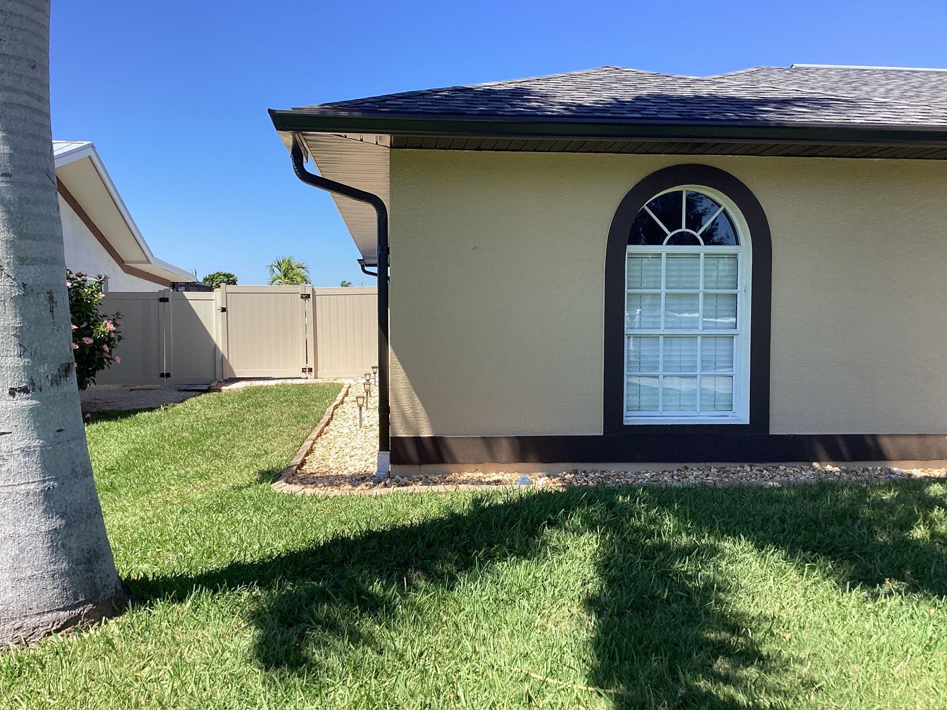 Musket Brown Gutter Installation and Soffit Fascia in Cape Coral FL by Gutter Professors