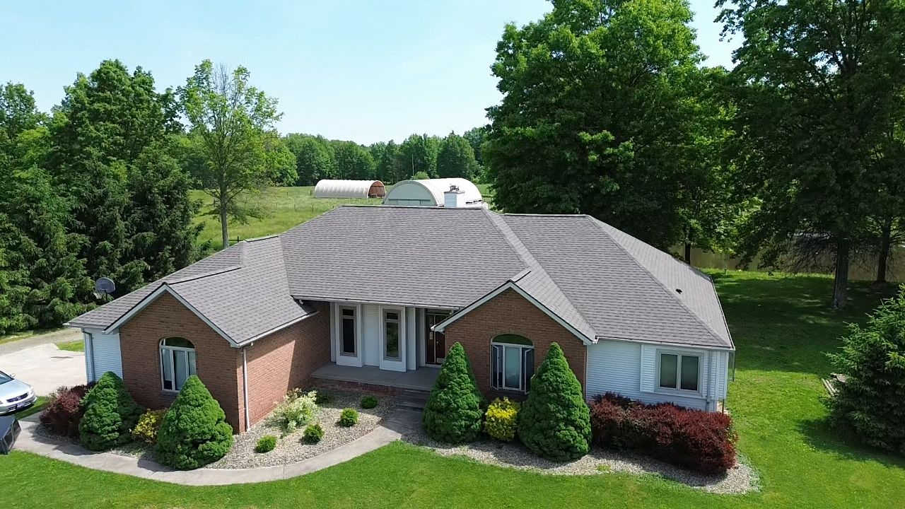 Atlas Pinnacle, Color, Weathered Wood, Drip Edge, Color, Royal Brown by Eagle Eye Roofing