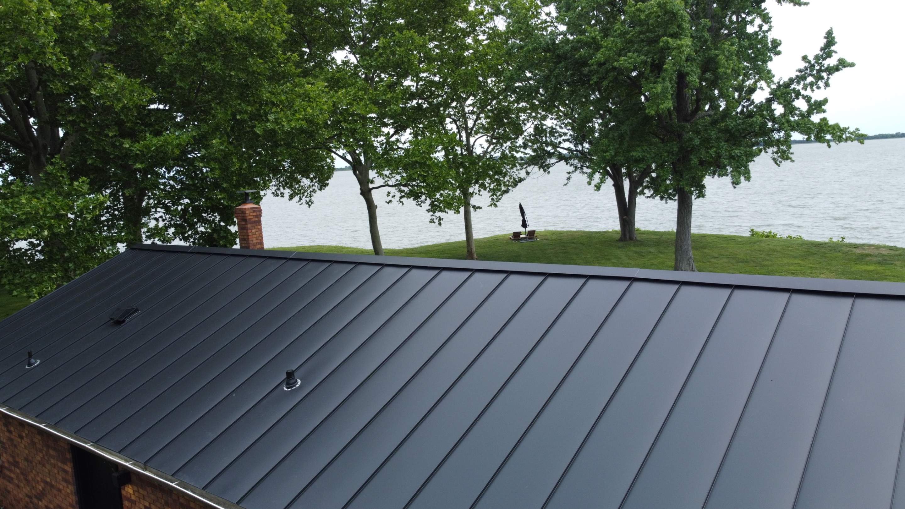 Residential Roofing Installation using Standing Seam Metal Roof | Mechanically Fastened | 24 Gauge by Matter Construction, LLC