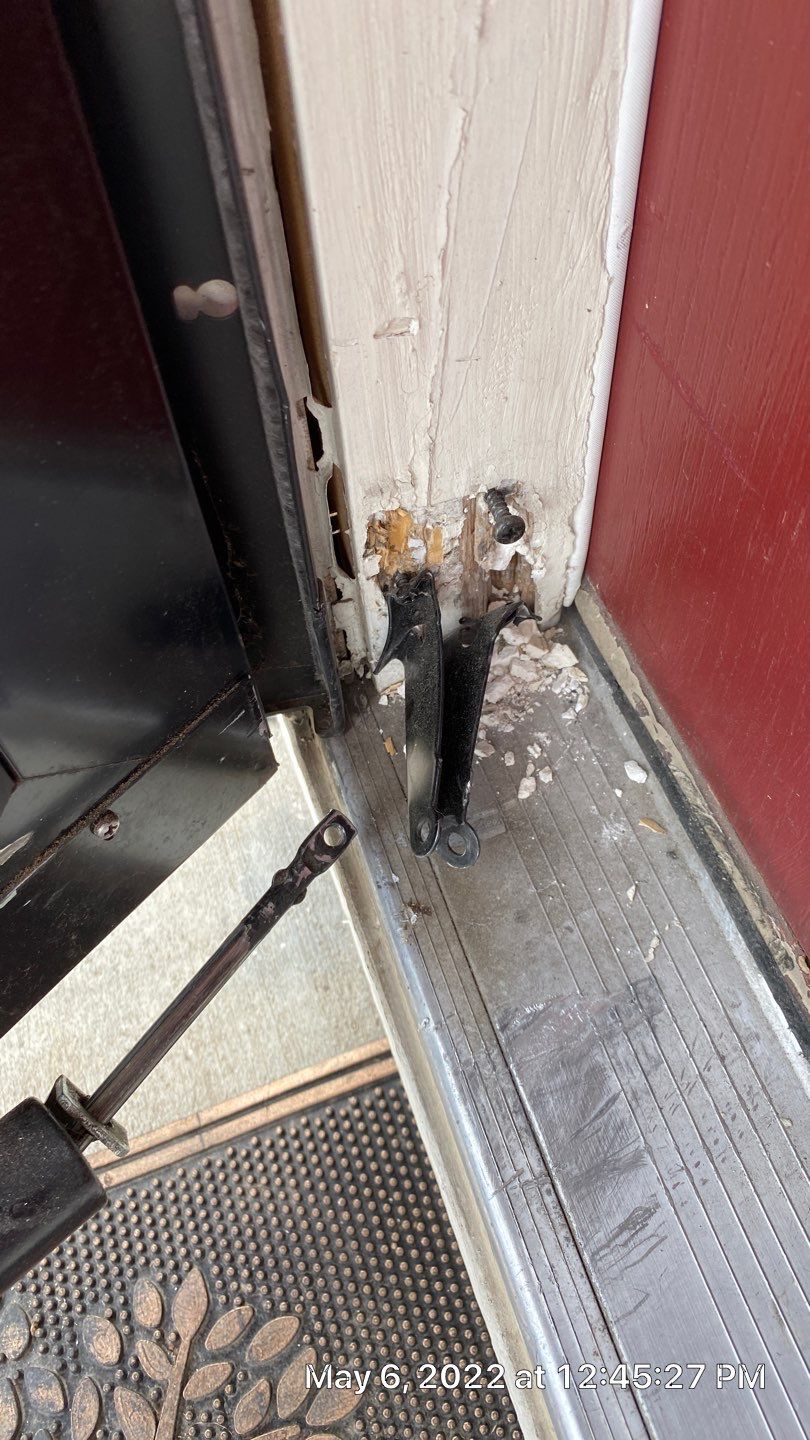 Storm Door Repair from Wind Damage using Replacement Parts by Storm Door Guy 