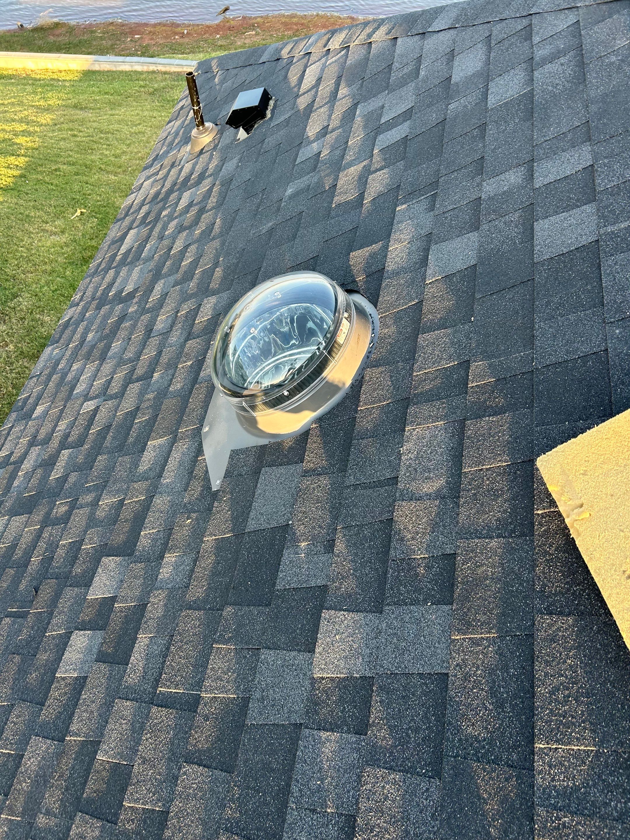 sun tunnel installation in Oklahoma City by McCann's Roofing and Construction