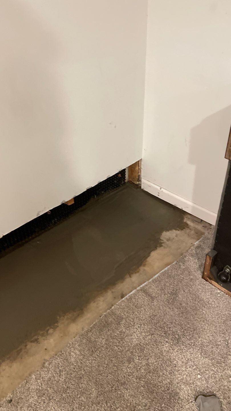 Drain tile & a sump pump for Ruth by Waterproofing Northeast