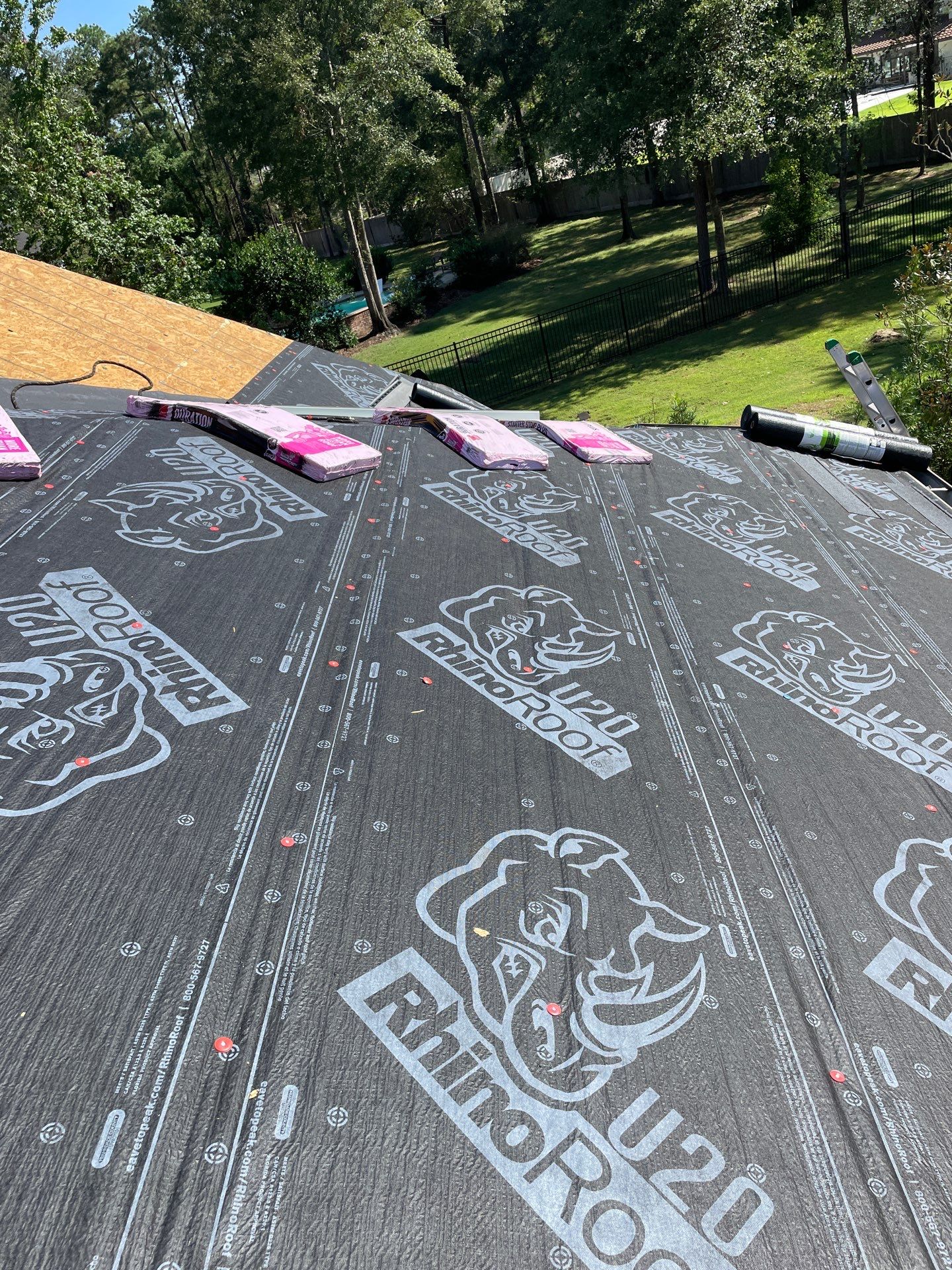 Residential Roofing Installation using Owen's Corning Duration (Lifetime) Shingles by Roof Repair Company