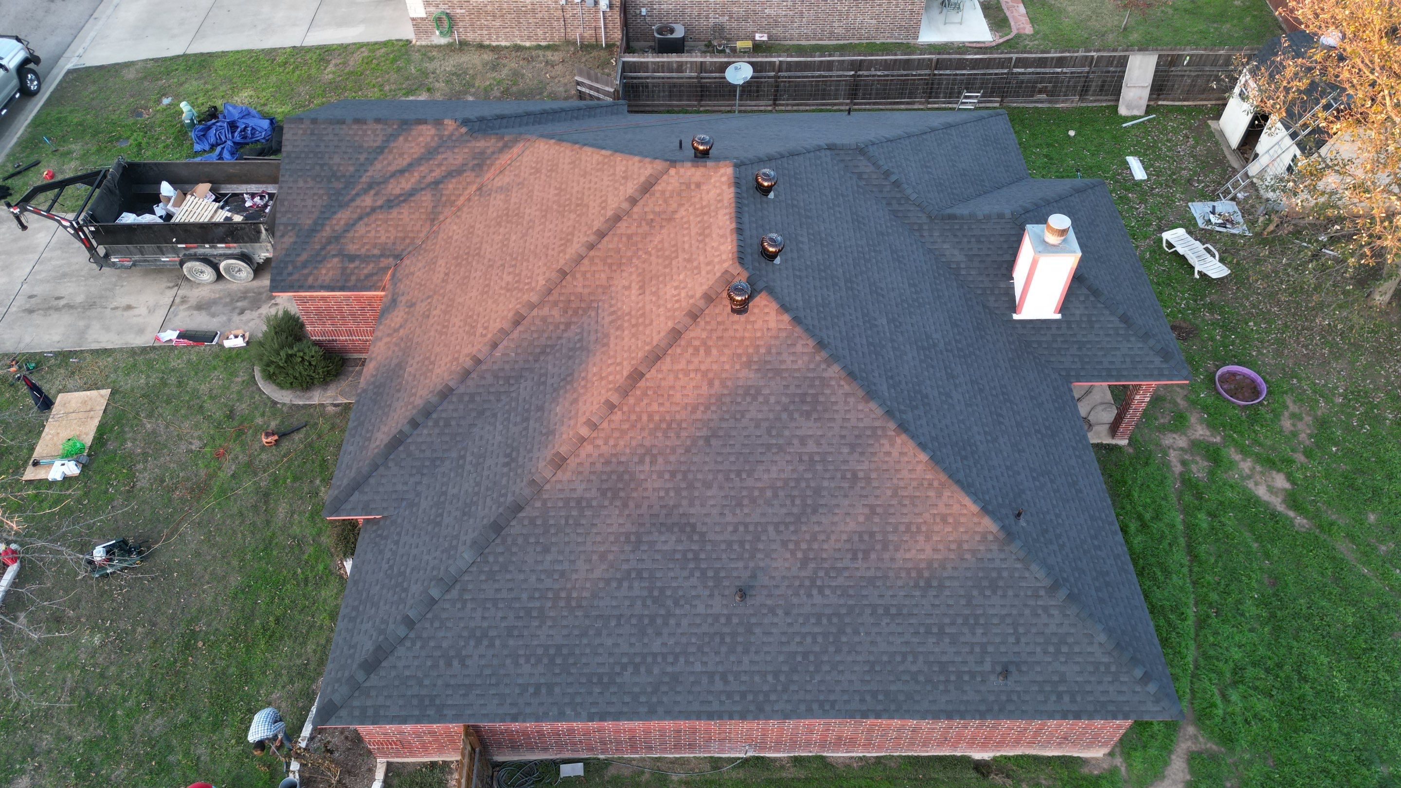 Temple TX — Hail Damage Roof Replacement & Chimney Cricket Installation, West Temple by ROAM Roof & Solar